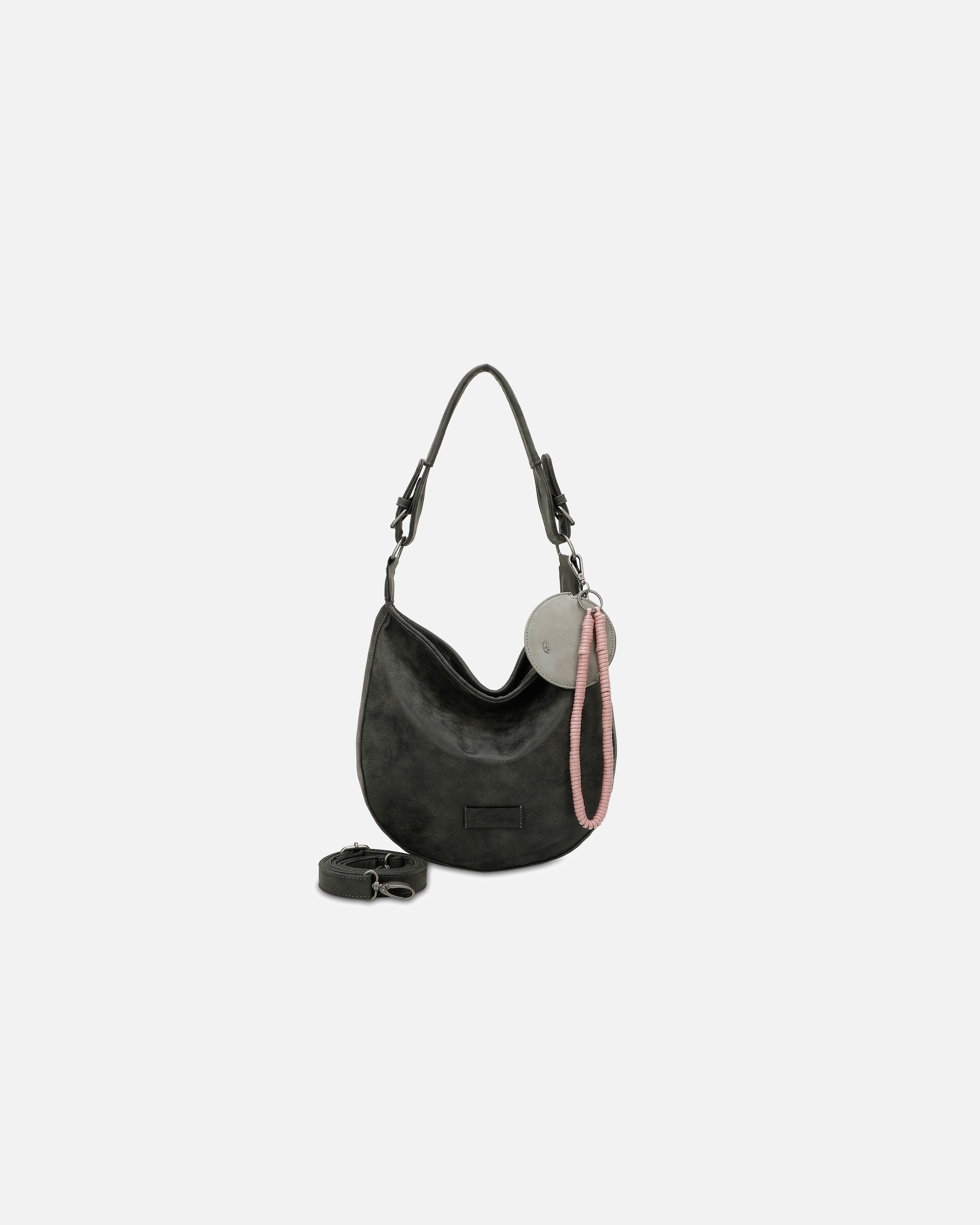 Umhängetasche für Weiblich Fritzi aus Preußen Fritzi Hobo Schultertasche Schwarz
