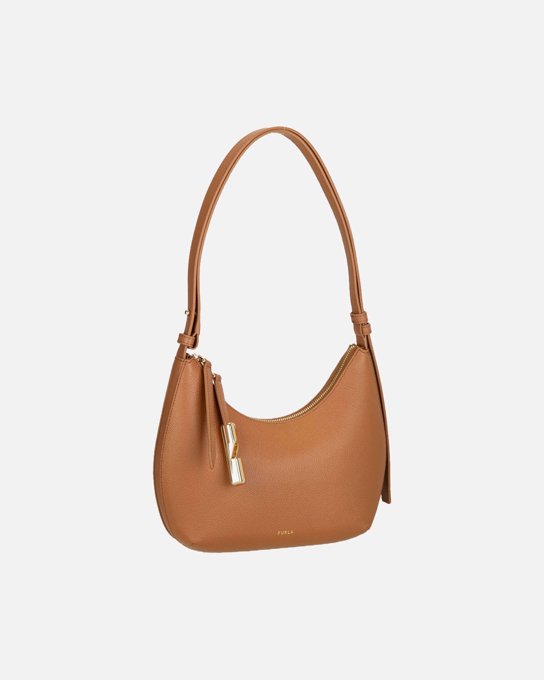 Handtasche für Weiblich Furla Schultertasche Goccia S Shoulder Bag Brandy
