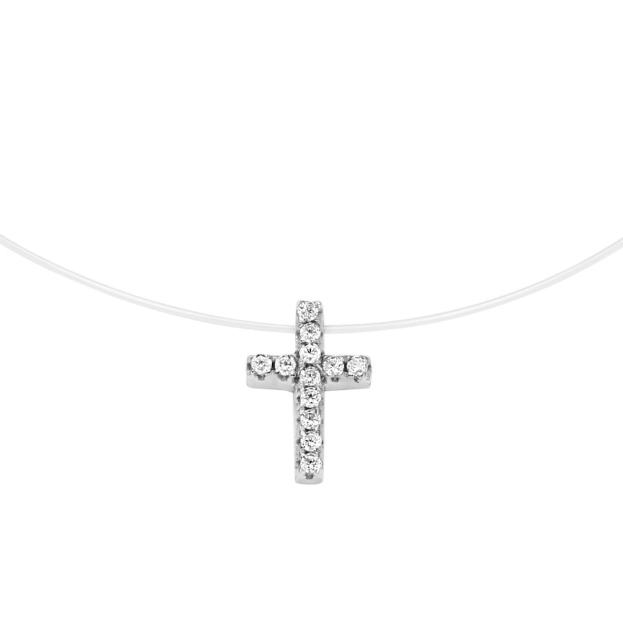 Smart Jewel Collier Anhänger Kreuz, Silber 925