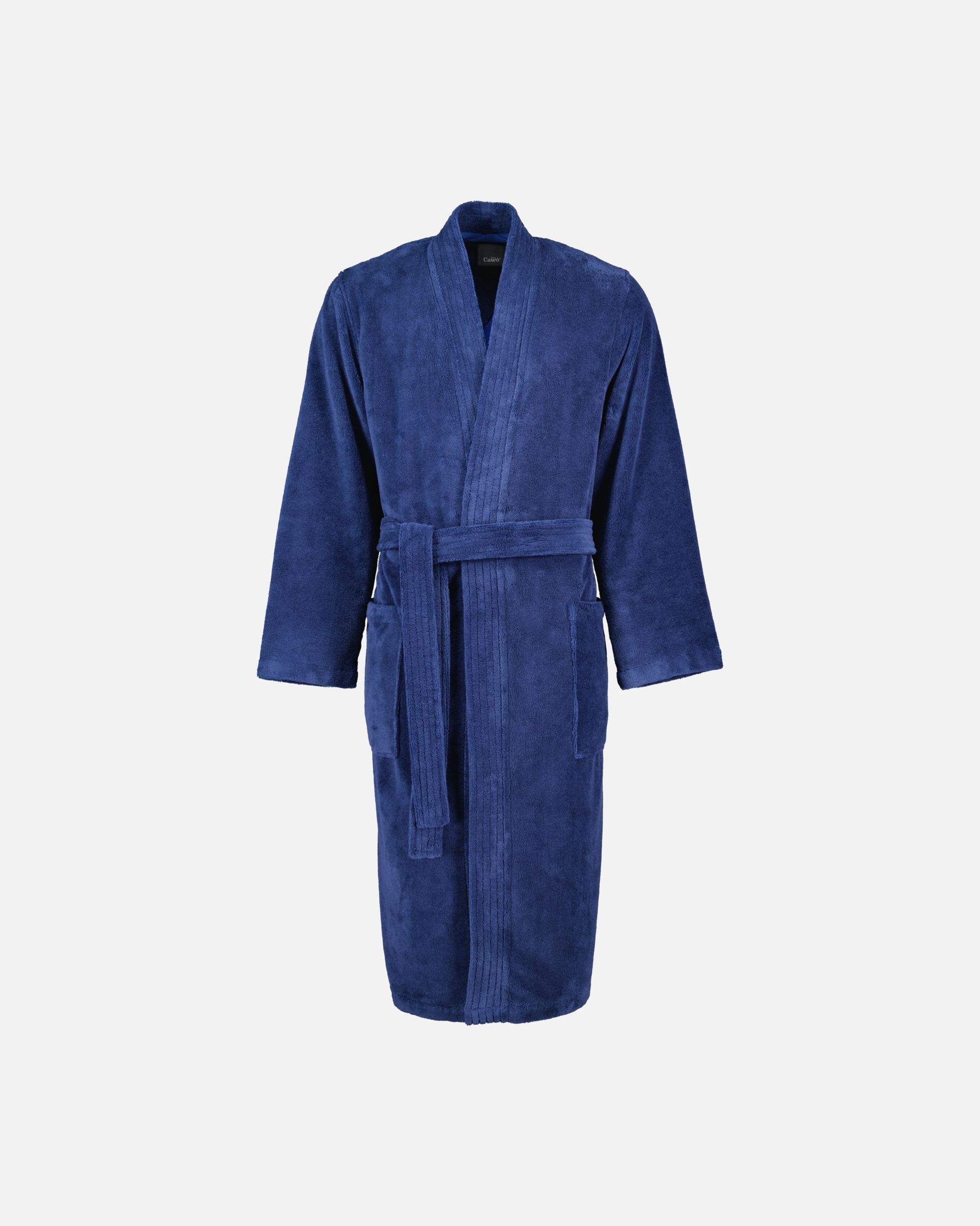 Bademantel für Männlich Cawö Cawö Bademäntel Herren Kimono 800 nachtblau - 11 L
