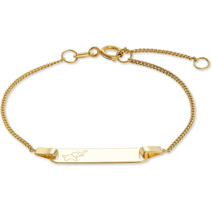 FAVS Little Friends I.D.-Armband 375er Gelbgold One Size Damen