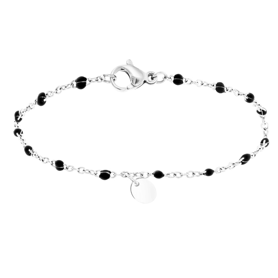 Lucardi Armband Stahl - silbern Damen