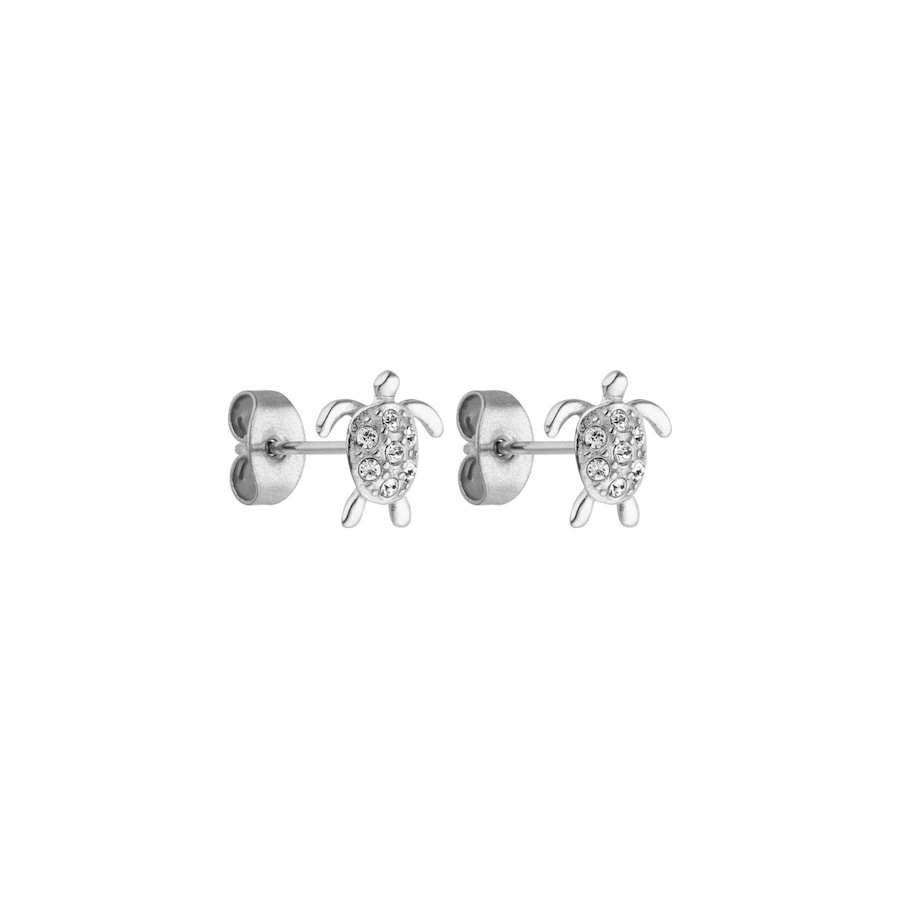 Purelei White Turtle Ohrringe 100% Edelstahl Silber Grau Damen