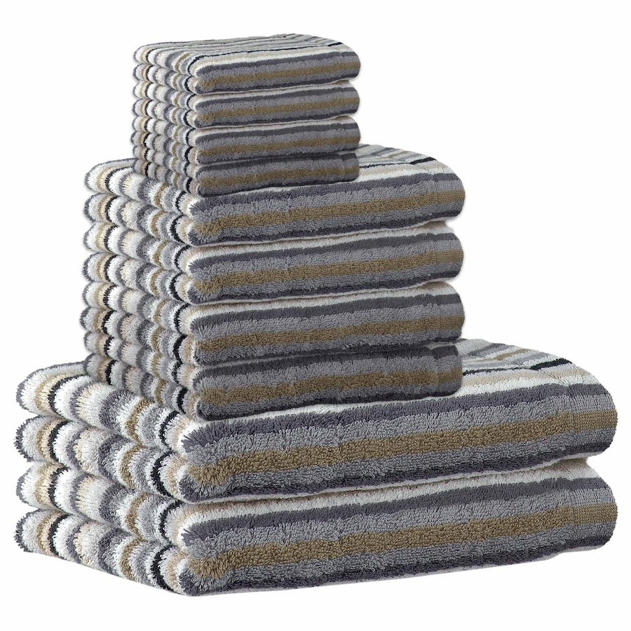 Cawö Handtuch 10er Pack 'Life Style Stripes' Beige