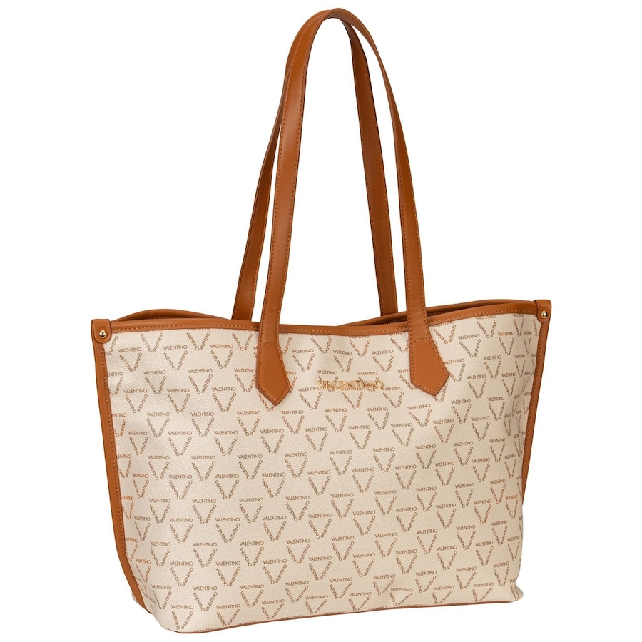 Valentino Bags Shopper Lady RE T02 Bianco/Cuoio Weiss Damen