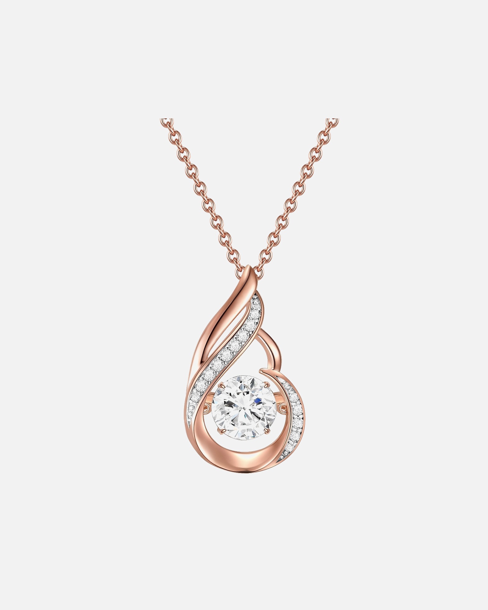 Halskette für Weiblich Rafaela Donata Kette mit Anhänger Rosévergoldet 42,0 cm Basiskette + 7,0 cm Verlängerung
