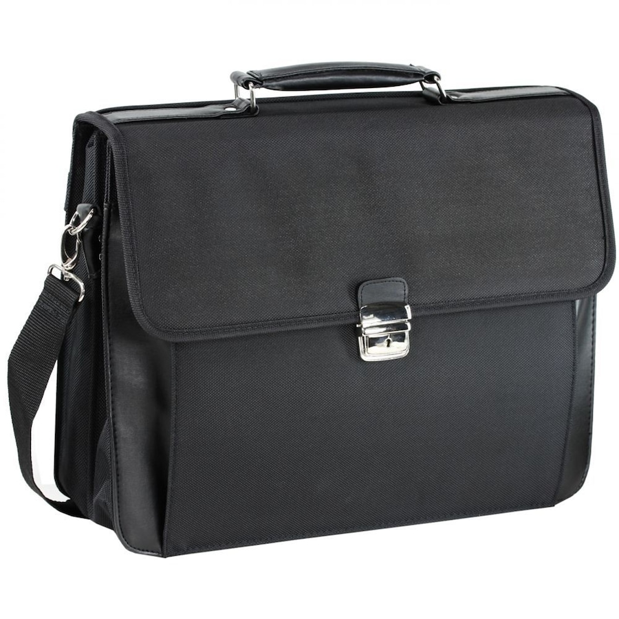 d & n Basic Aktentasche 41 cm Laptopfach schwarz Schwarz Herren