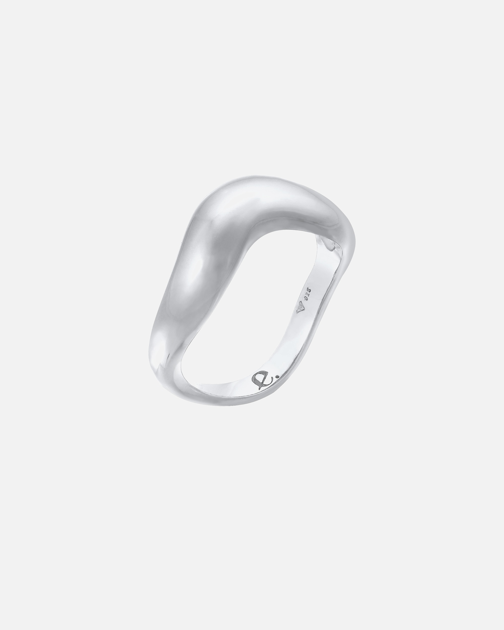 Ring für Weiblich Elli PREMIUM Elli PREMIUM Ring Organic Wellen Trend 925 Silber 52