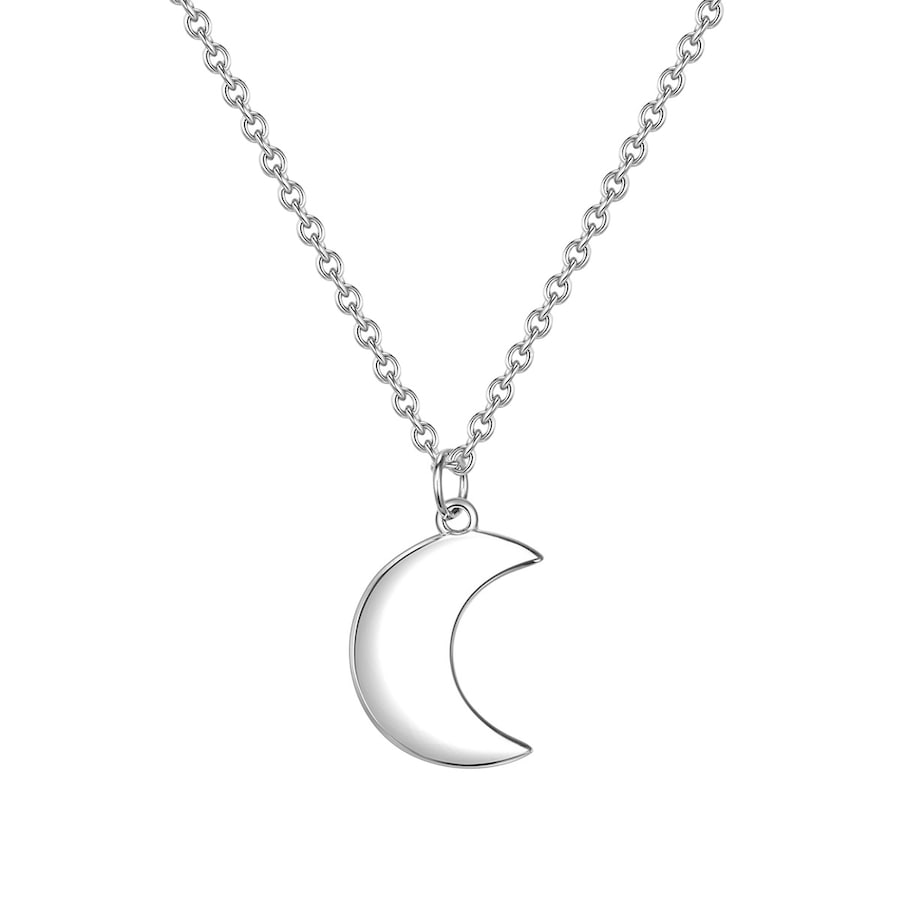 Glanzstücke München Halskette Mond Sterling Silber in 40,0 cm Basiskette + 5,0 Verlängerung Damen