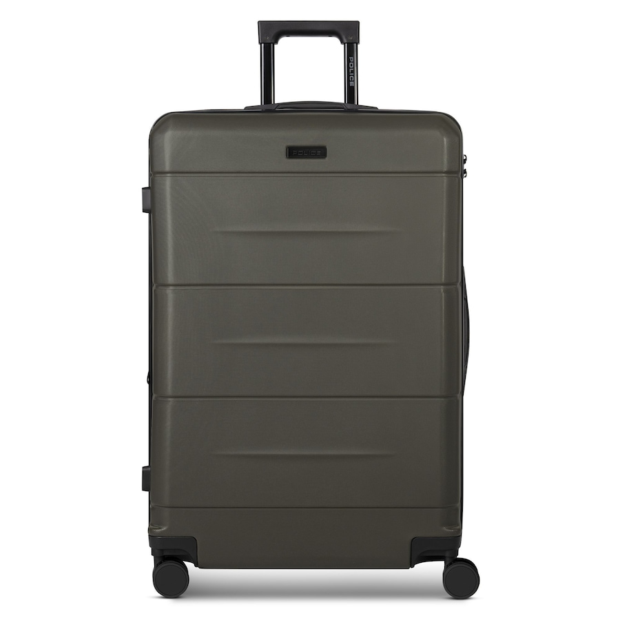 Police London 4 Rollen Trolley 74 cm mit Dehnfalte cool olive Grün Herren