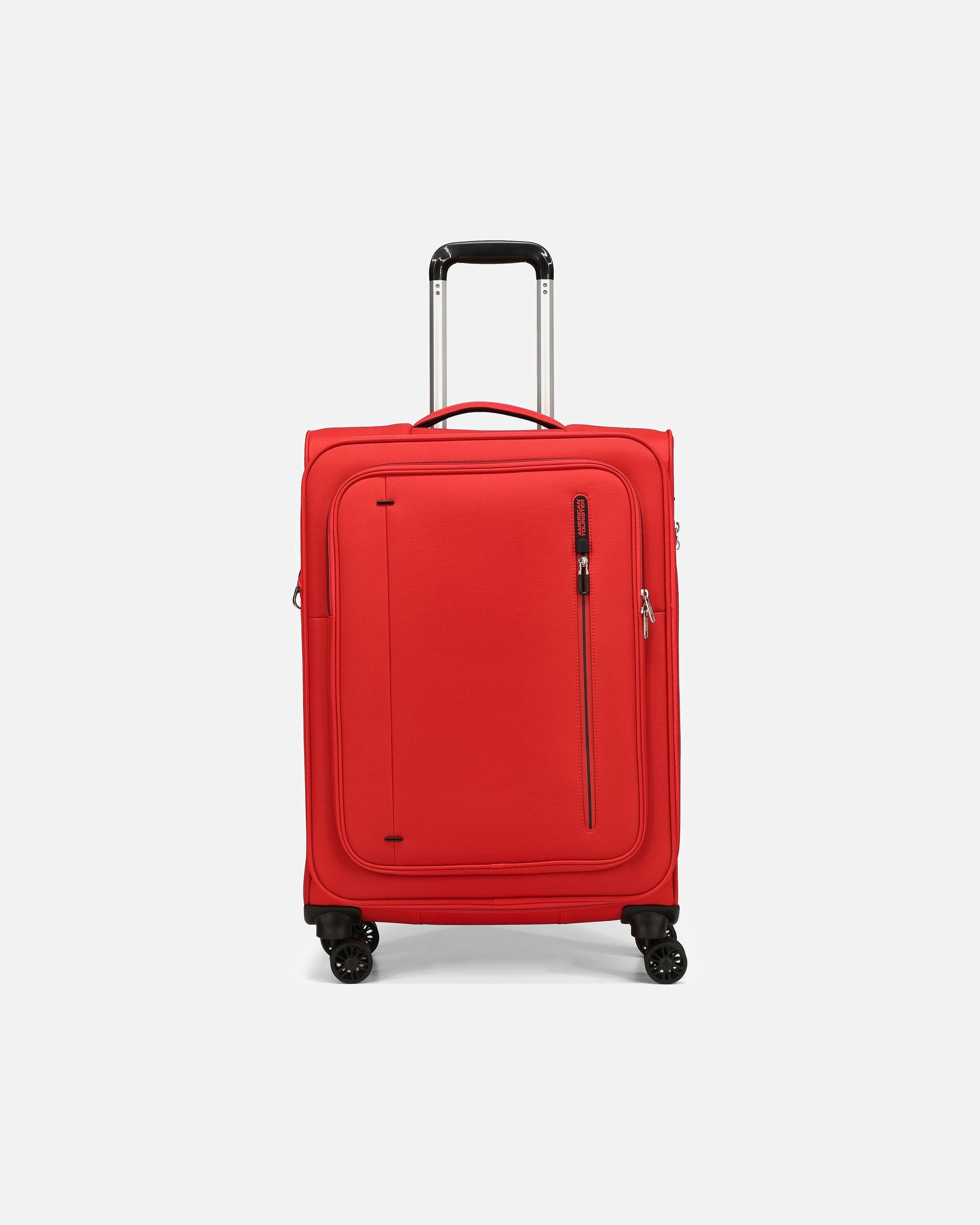 Trolley für Männlich American Tourister Cloudrider 4 Rollen Trolley M 67 cm mit Dehnfalte astral red