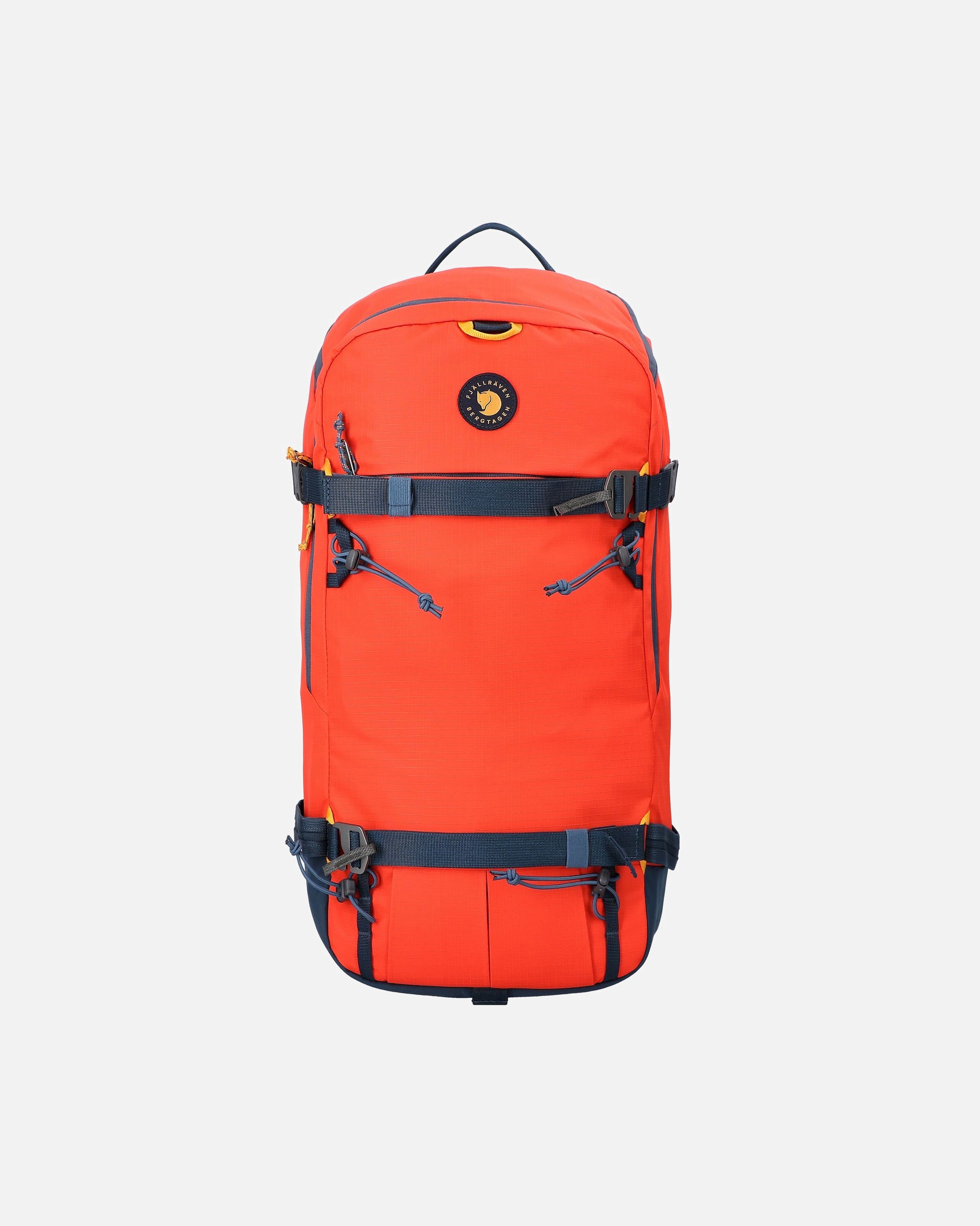 Rucksack für Männlich Fjällräven Bergtagen Wanderrucksack lame orange-mountain blue