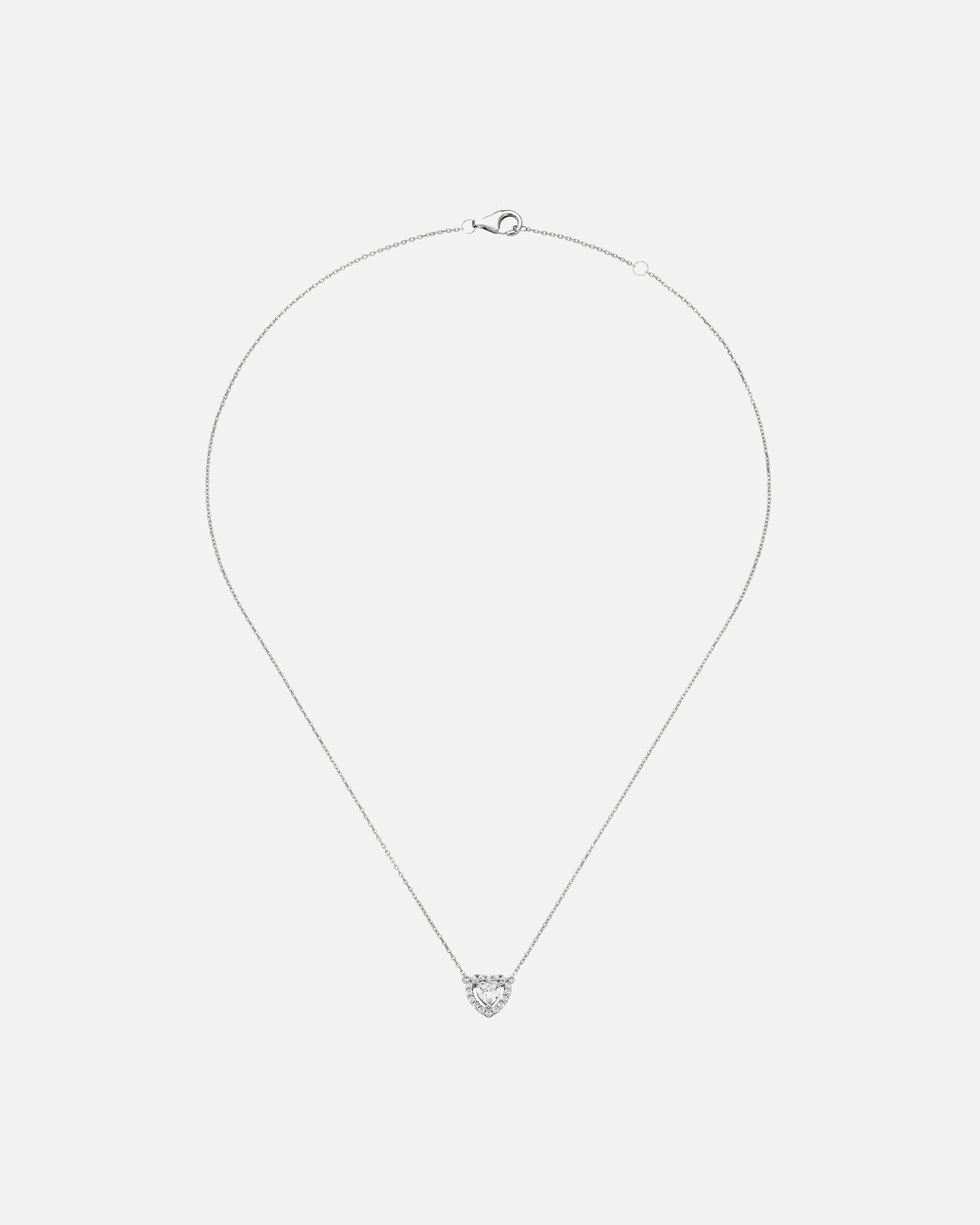 Halskette für Unisex Smart Jewel Collier Herz mit weißen Zirkoniasteinen, Silber 925 Silber