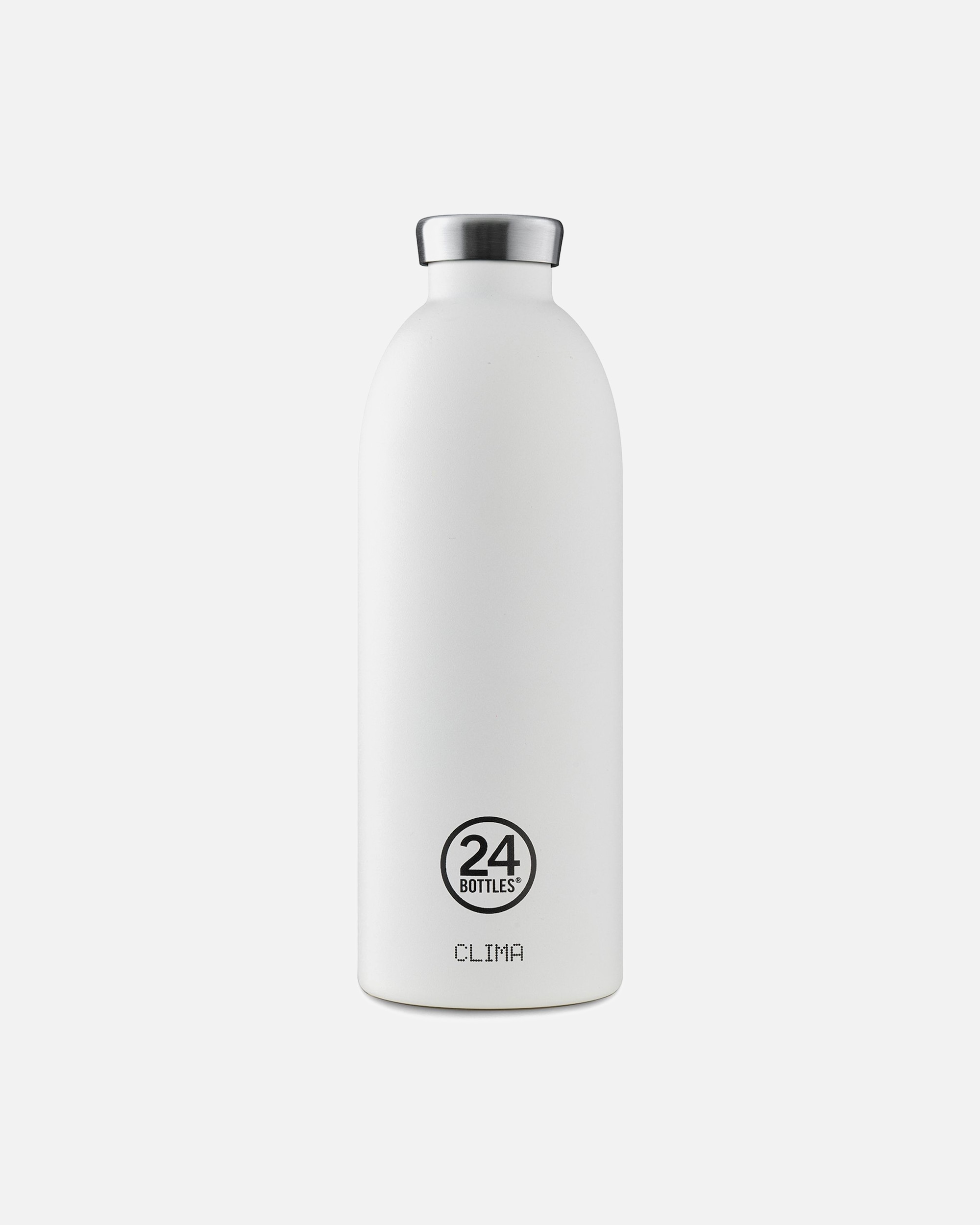 Trinkflasche für Männlich 24Bottles Clima Trinkflasche 850 ml stone ice white