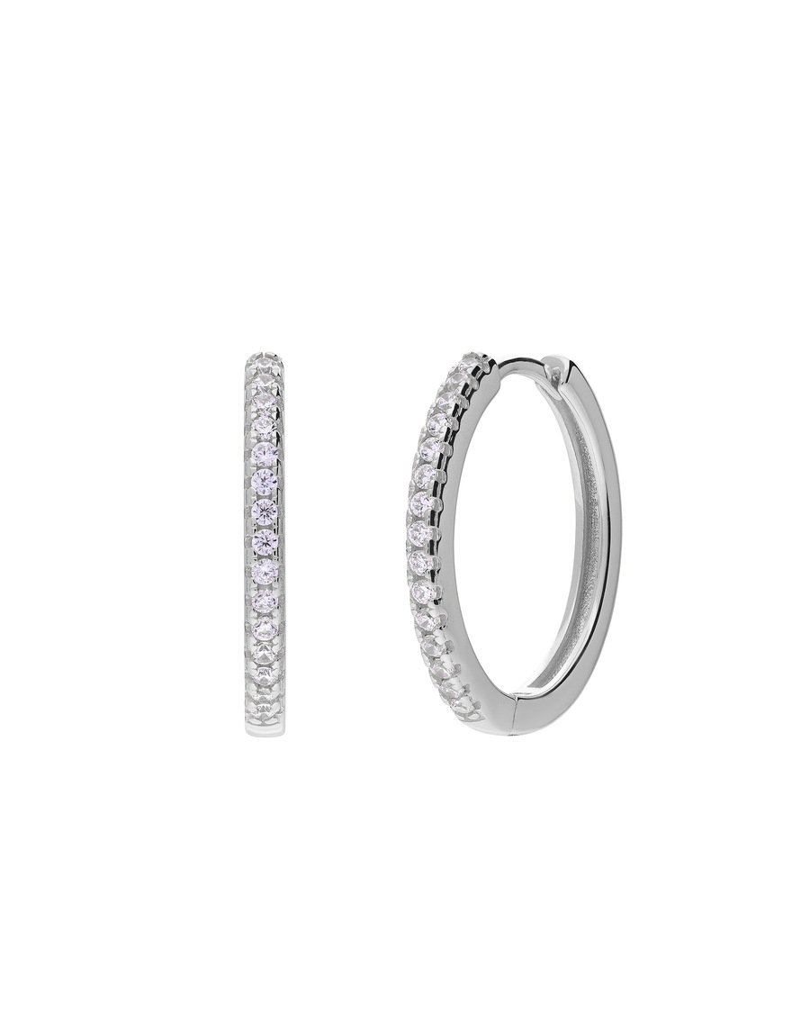 Lucardi Ohrringe 925 Silber - Silberfarbig Damen