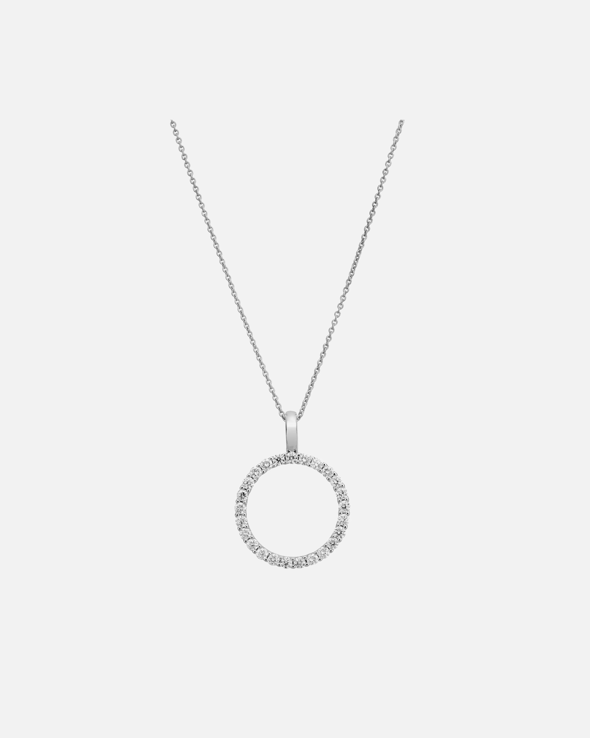 Halskette für Weiblich Lyomi Default Brand Line Anhänger mit Kette 585/- Gold Diamant Lab Grown weiß 0,94ct. 45,0cm