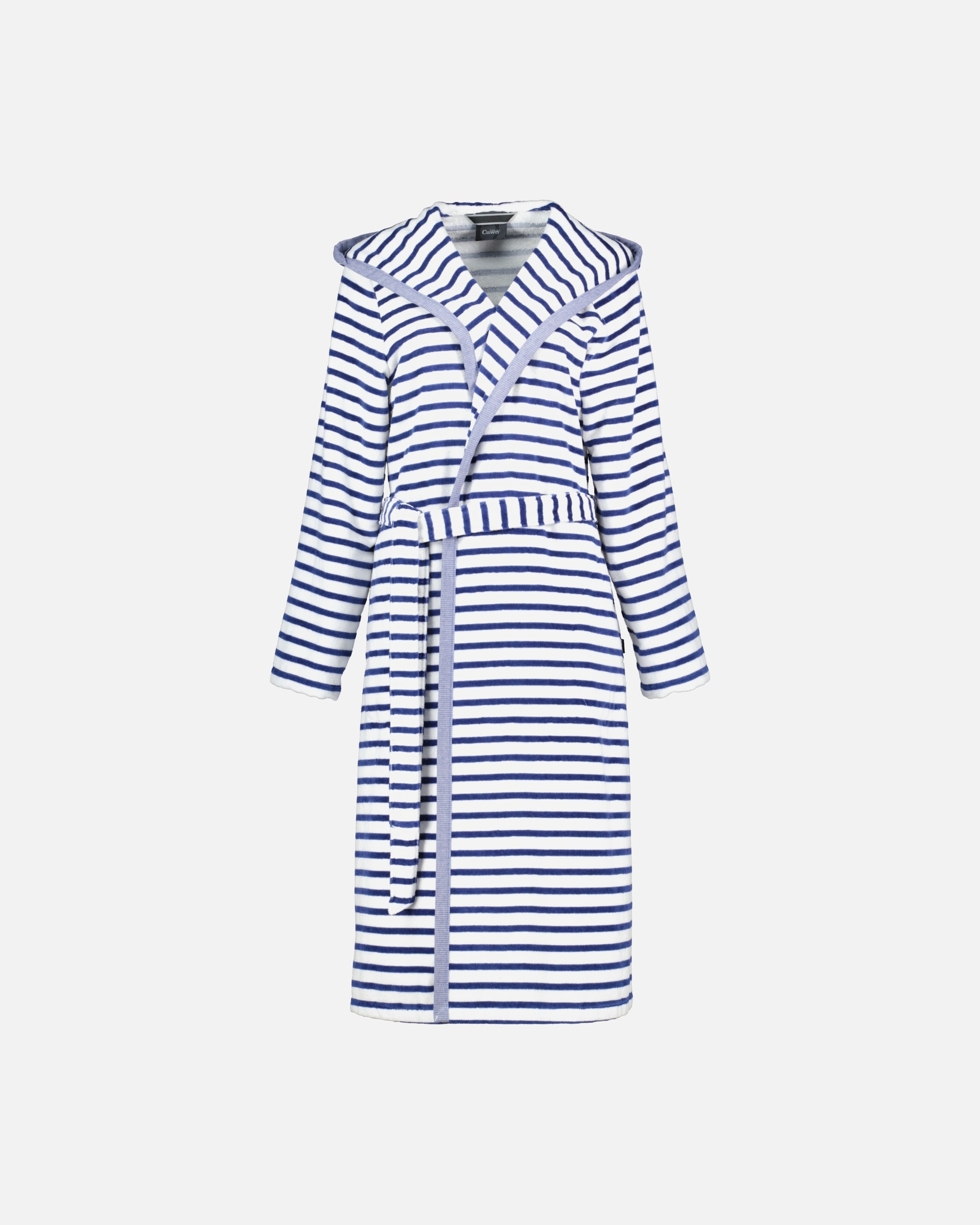 Bademantel für Weiblich Cawö Cawö Bademäntel Damen Kapuze Breton 6596 navy - 16 S