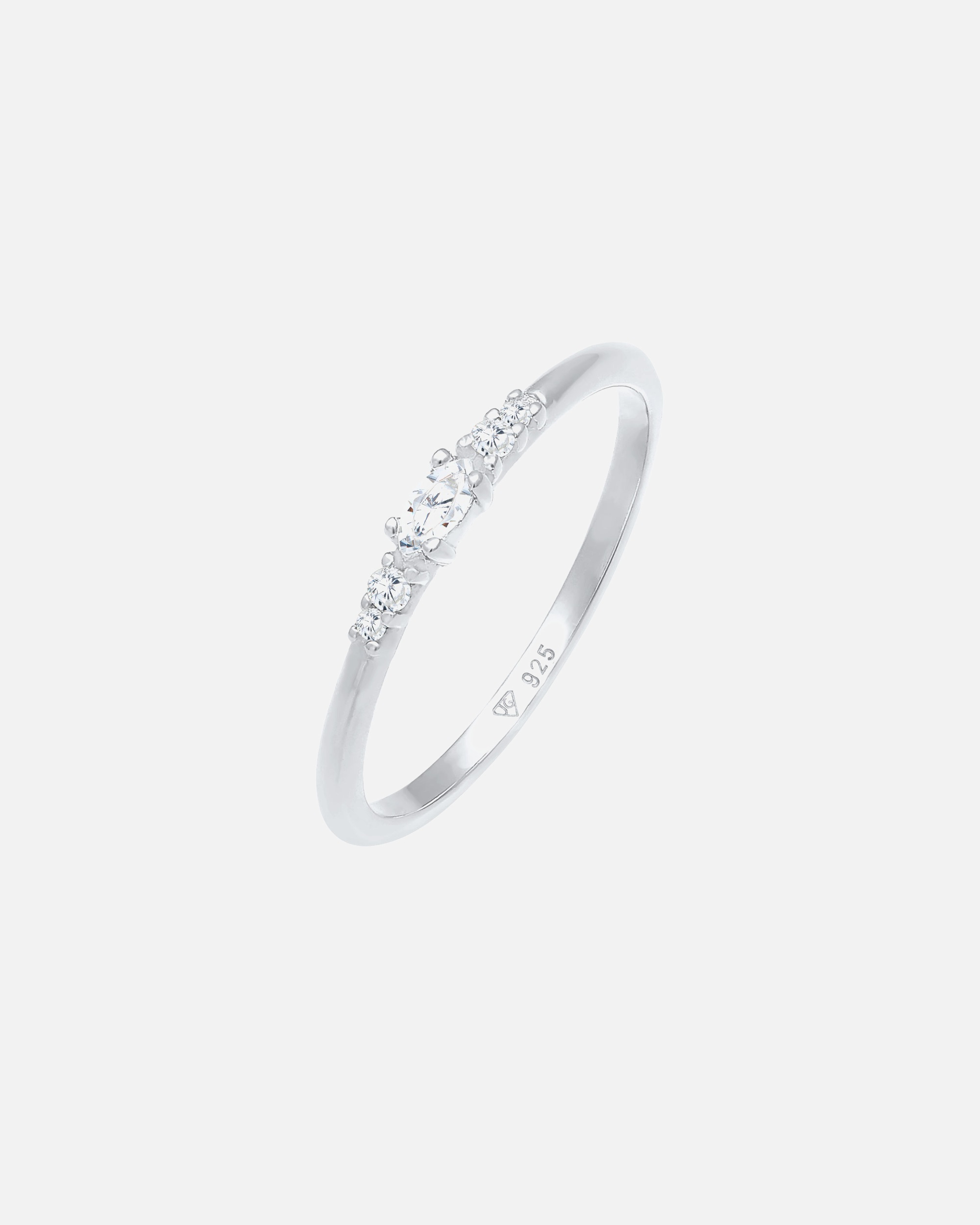 Ring für Weiblich Elli Zirkonia Marquise Elegant Verlobung 925 Silber 52