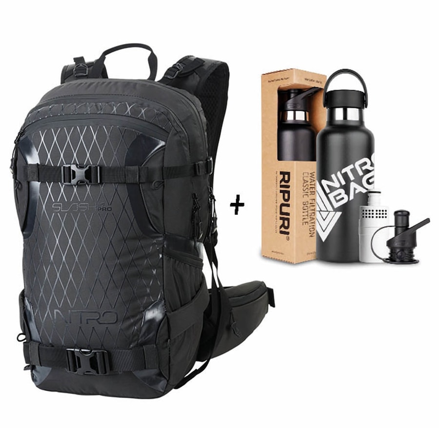 NITRO Slash Pro X Ripuri Set Wanderrucksack phantom Schwarz Herren
