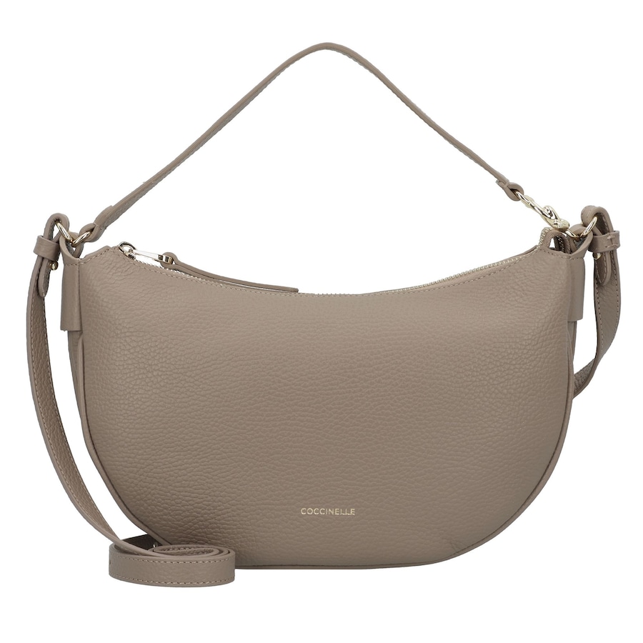 Coccinelle C-Easy Schultertasche warm taupe Grau Damen