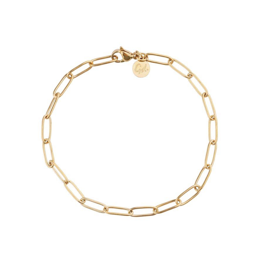 GOOD.designs Gliederarmband mit Karabinerverschluss Gold Damen