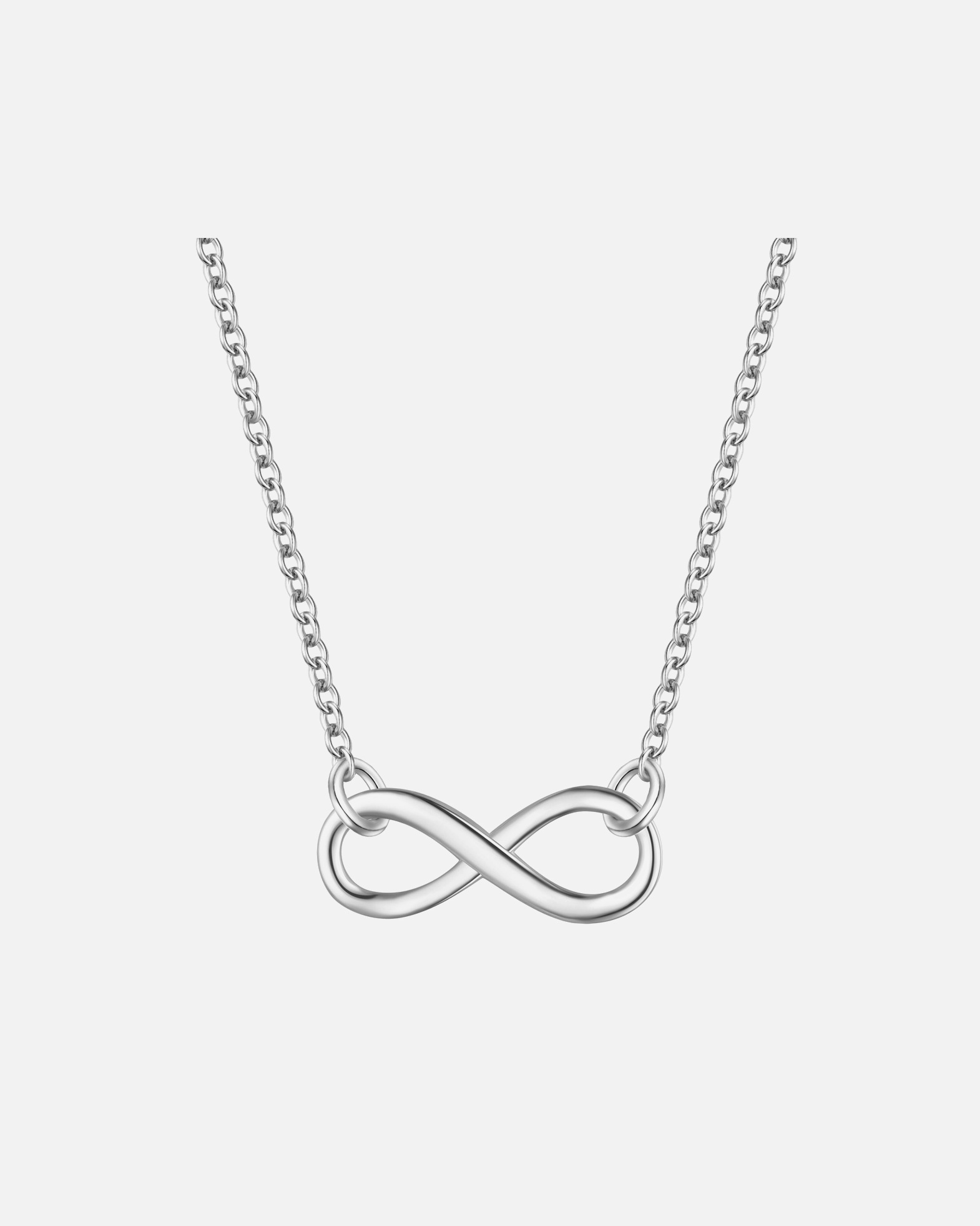 Halskette für Weiblich Glanzstücke München Halskette Infinity aus Sterling Silber in silber 40,0 cm Basiskette + 5,0 cm Verlängerung