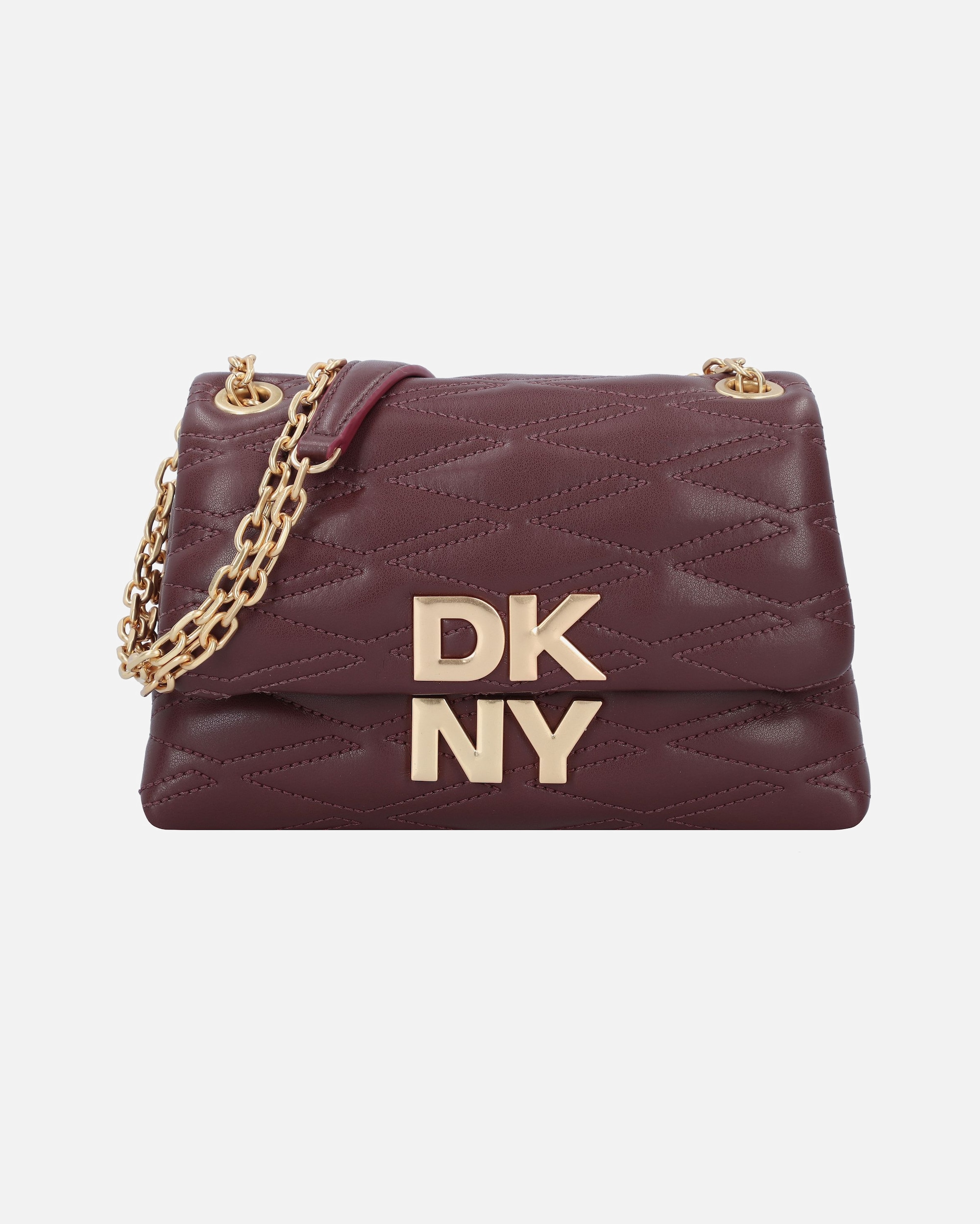 Handtasche für Weiblich DKNY Minna Schultertasche garnet