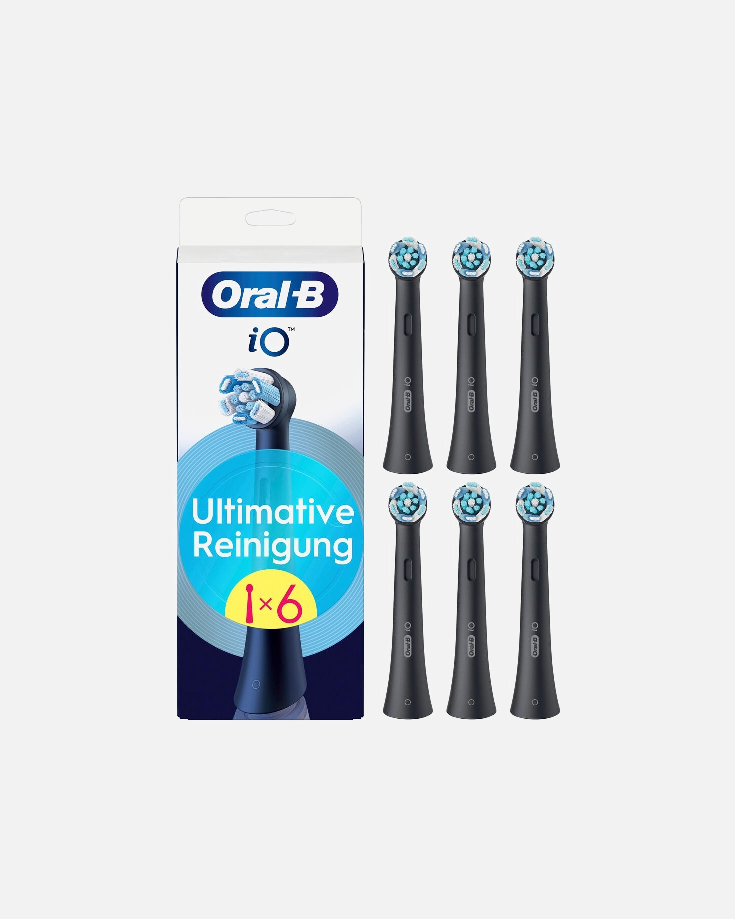 Ersatzbürste für Unisex Oral-B iO Ultimative Reinigung in Schwarz 1x6St.