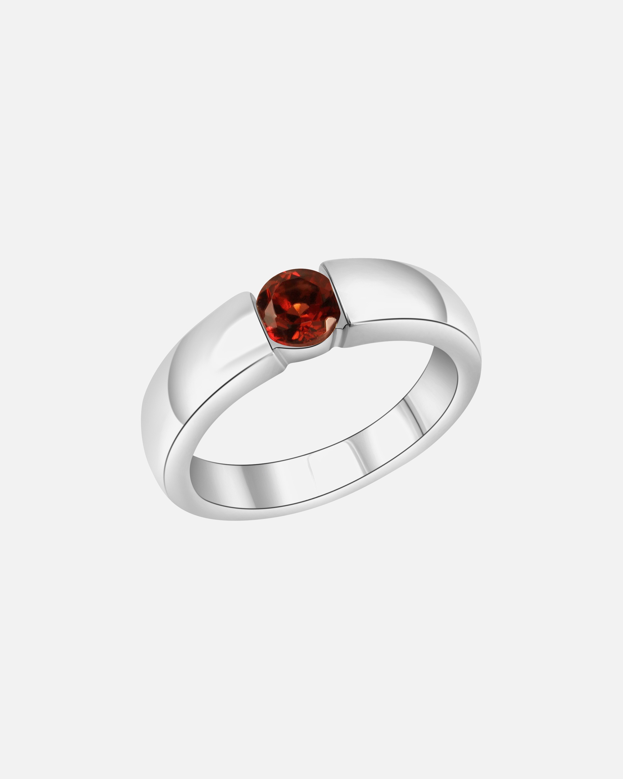 Ring für Weiblich Jamelli Ring 925/- Sterling Silber Granat dunkelrot 060 (19,1)