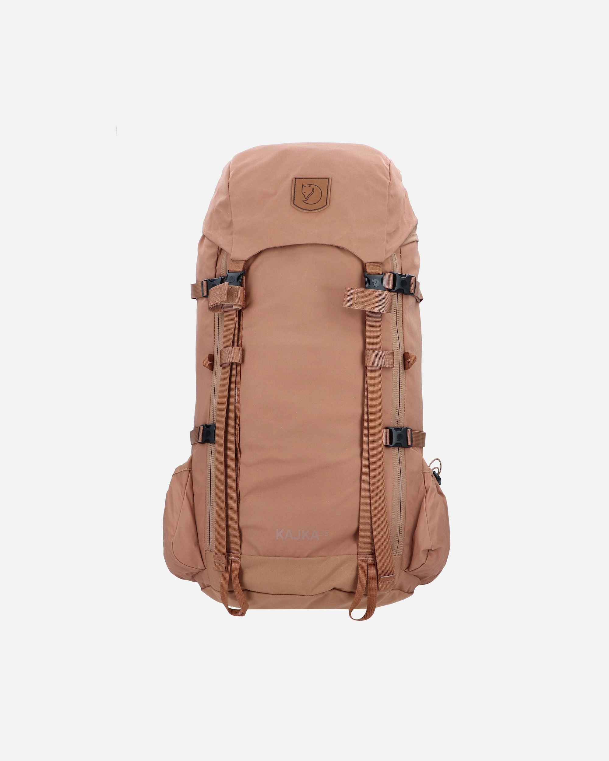 Rucksack für Männlich Fjällräven Kajka Wanderrucksack khaki dust