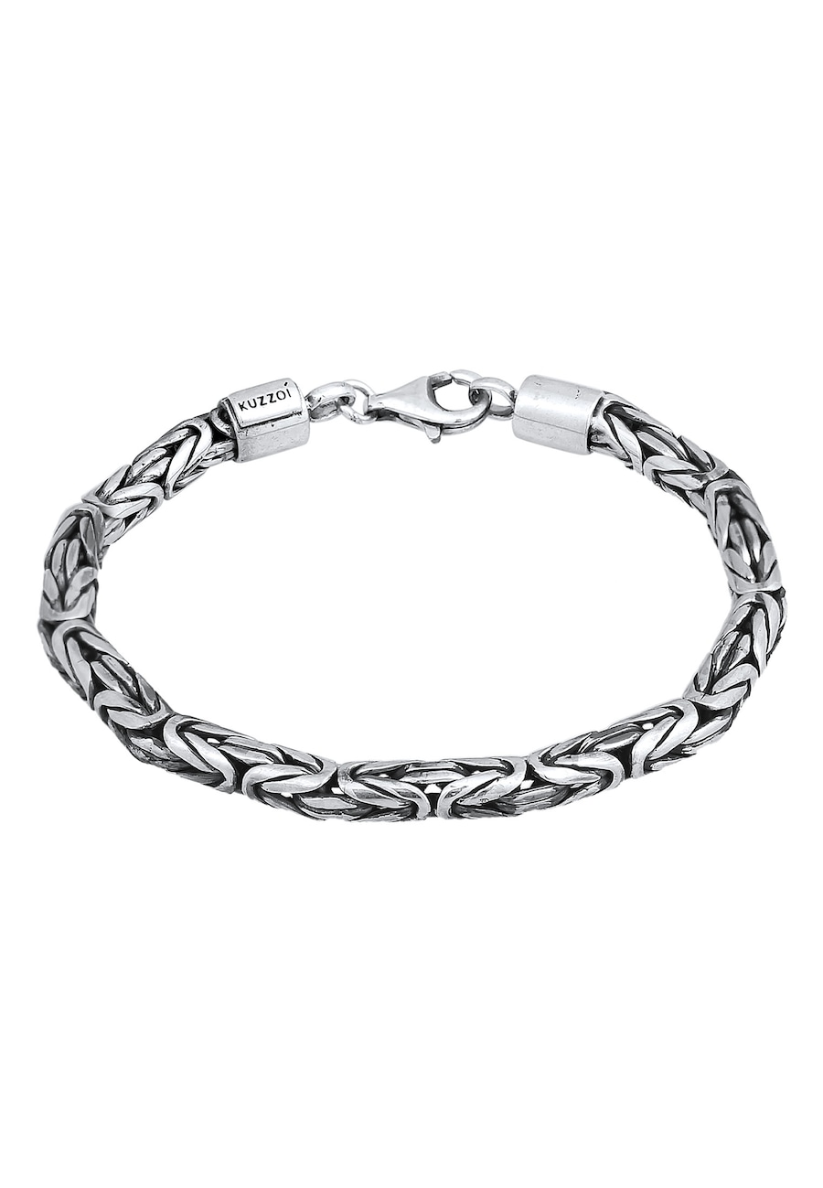 KUZZOI Herren Königskette Rund 925 Silber 21