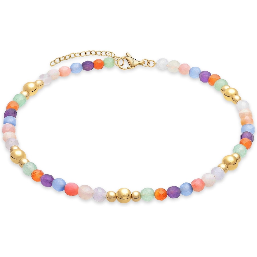 s.Oliver Fußkette Edelstahl, Farbstein One Size Damen