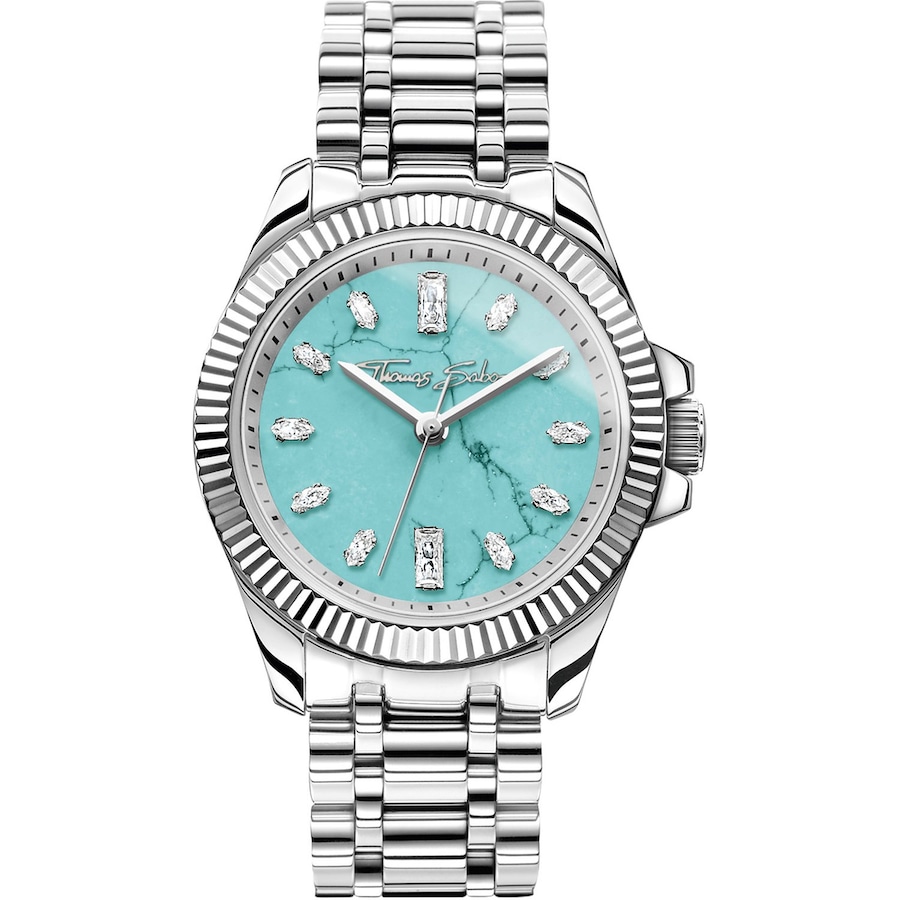 Thomas Sabo Damenuhr Edelstahl türkis Damen