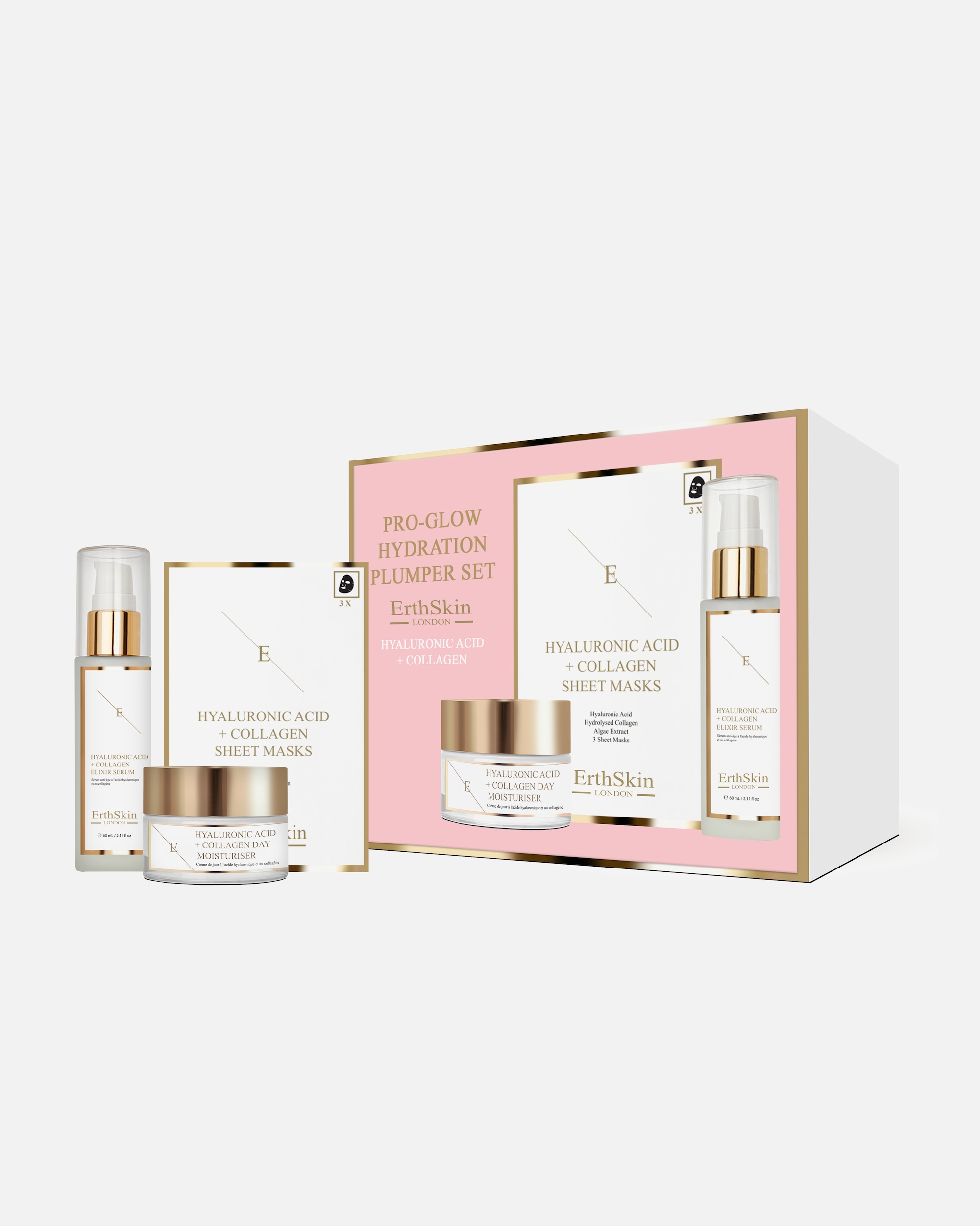 Gesichtspflegeset für Weiblich ErthSkin London Pro Glow Hydration Plumper Set Each