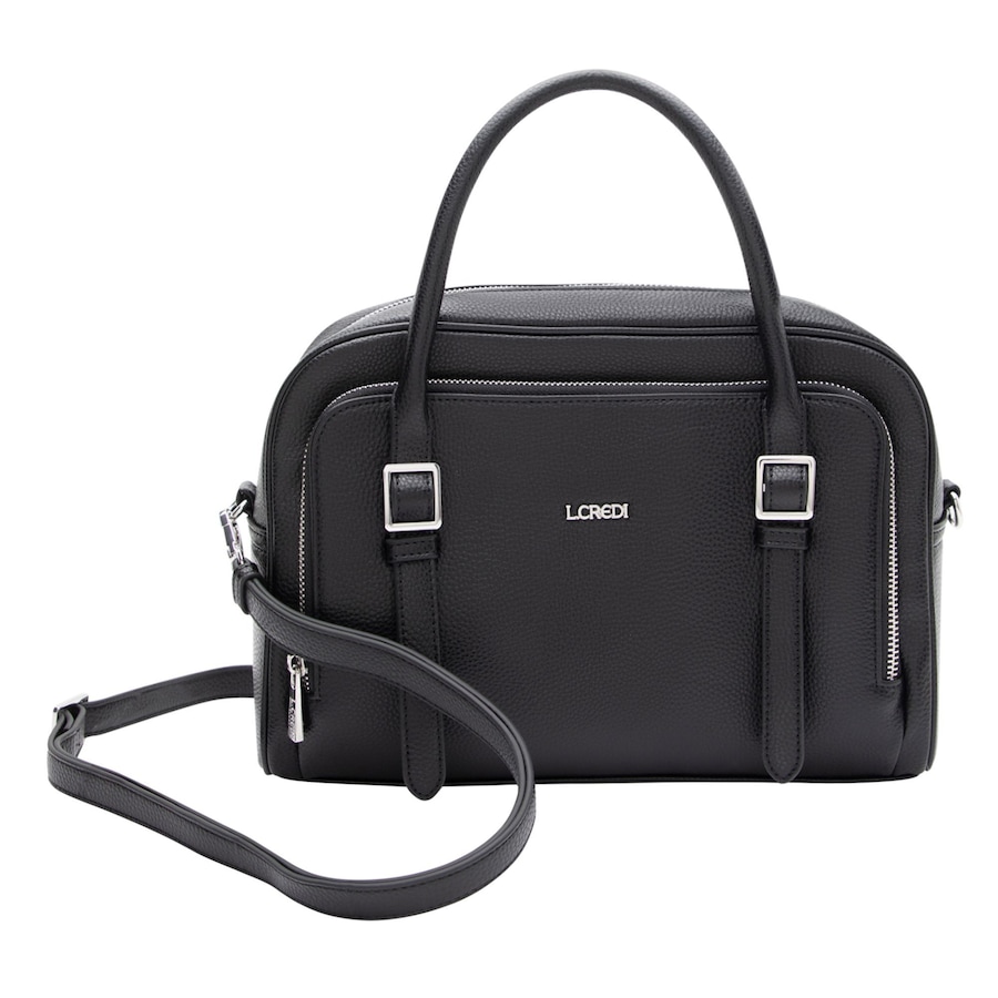 L.CREDI Panja Henkeltasche schwarz Schwarz Damen