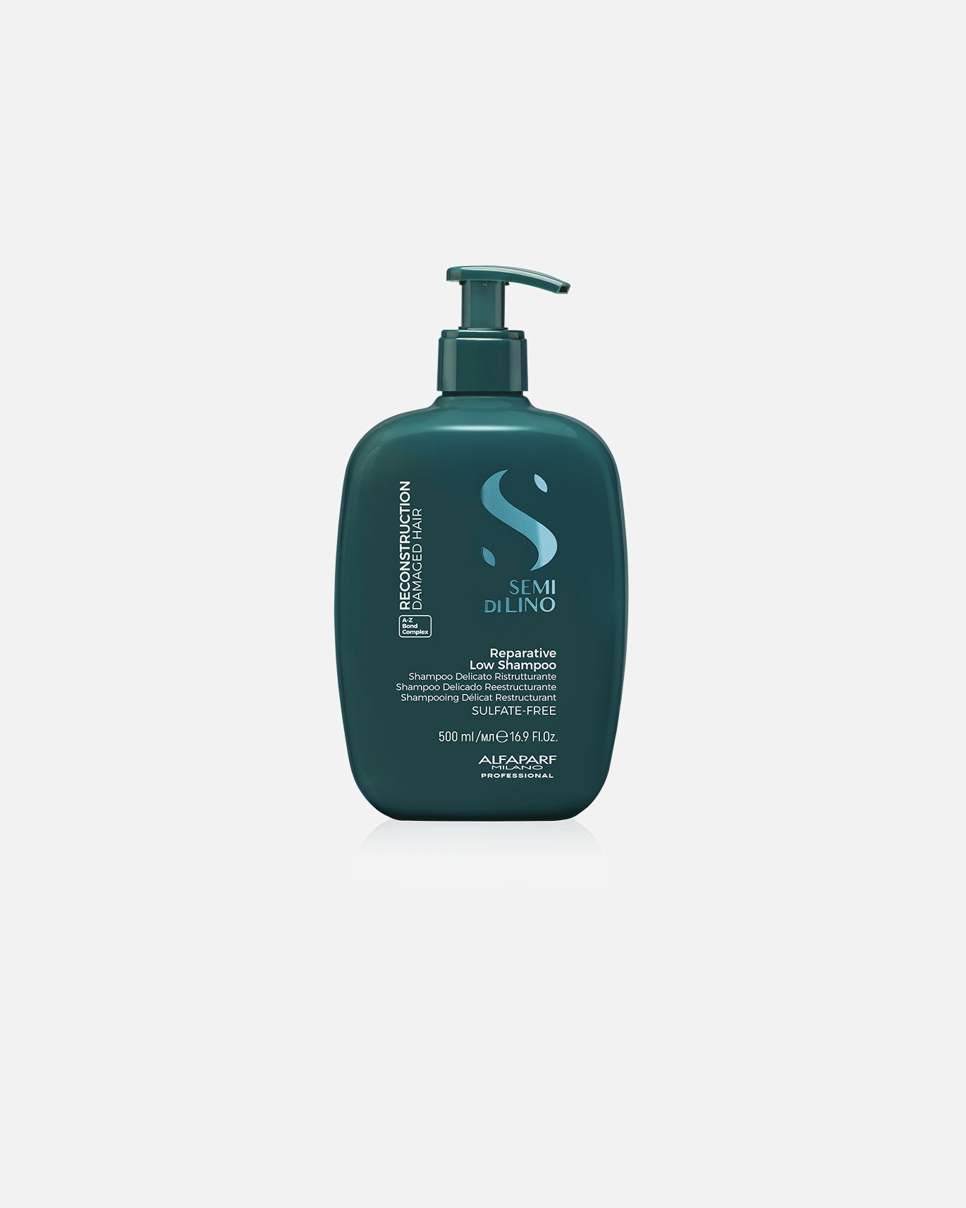 Shampoo für Unisex ALFAPARF MILANO SEMI DI LINO RECONSTRUCTION reparierendes Shampoo 500 ml