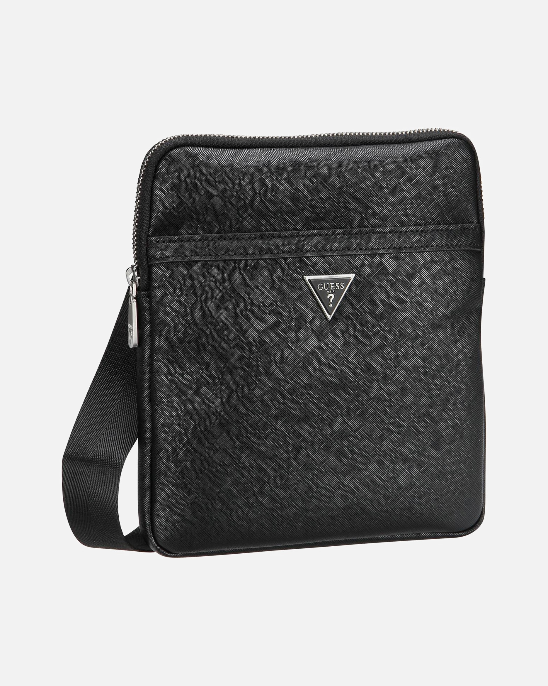 Umhängetasche für Männlich Guess Bodybag Milano Eco Flat Black