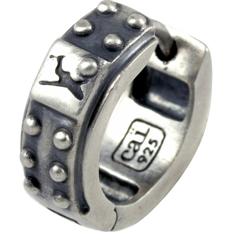 caï Einzelner Ohrschmuck 925er Silber One Size Weiss Herren