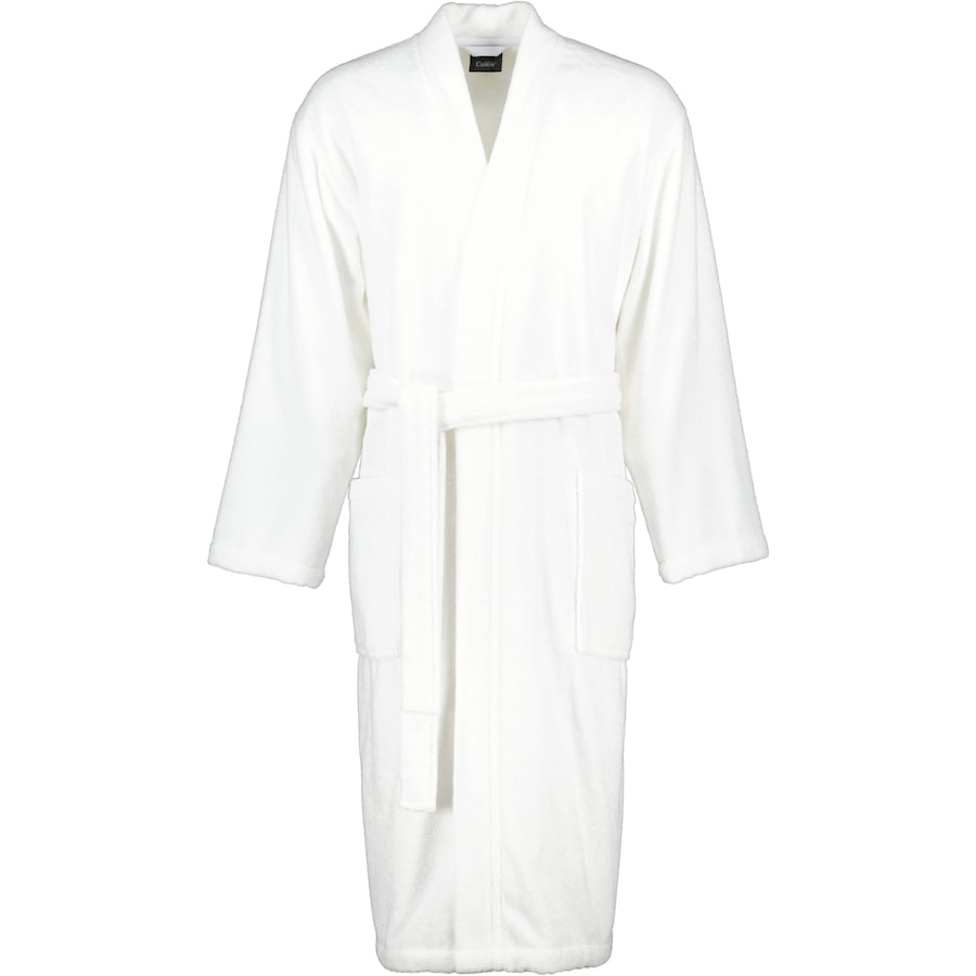 Cawö Bademäntel Herren Kimono Uni 828 weiß - 67 M Weiss