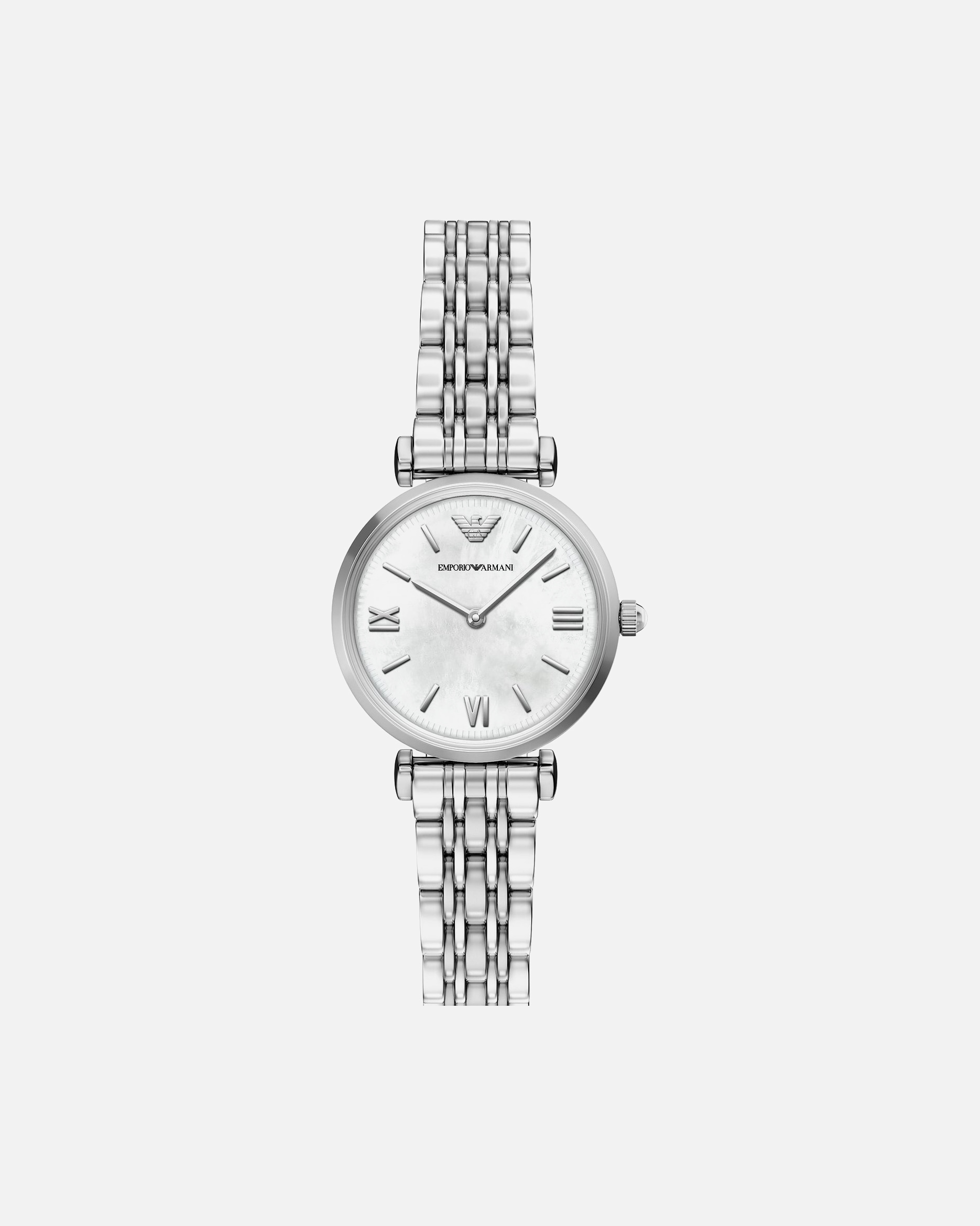 Uhr für Weiblich Emporio Armani Damenuhr Edelstahl silber