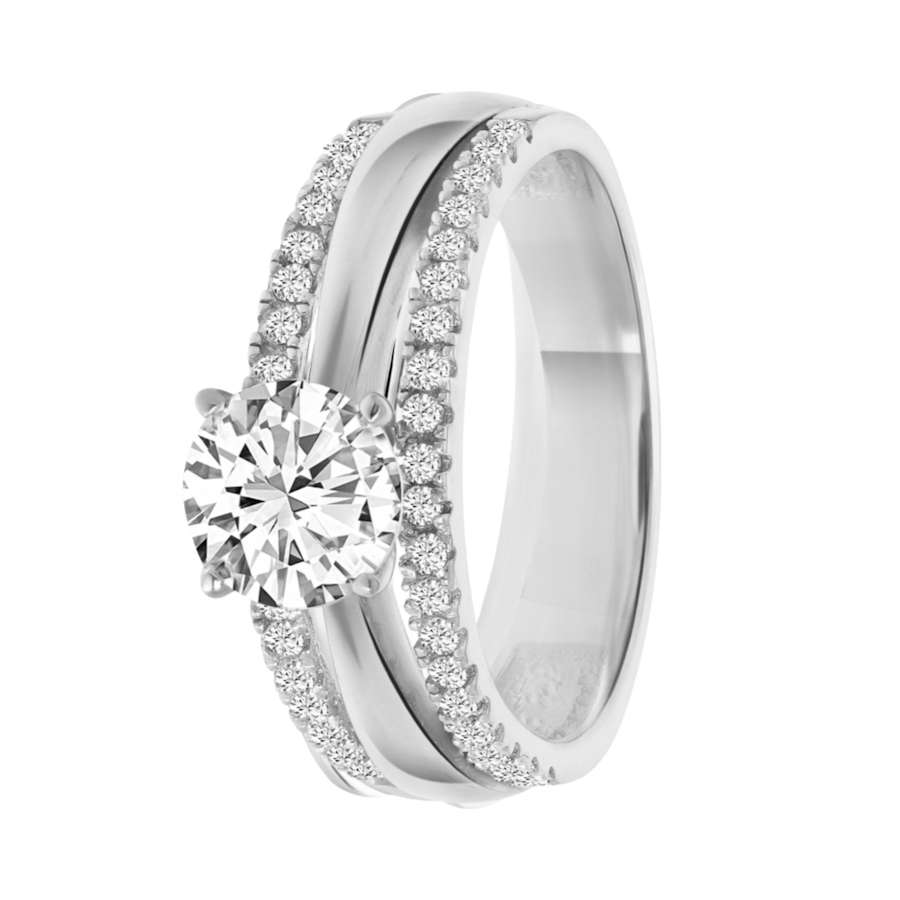 Lucardi Ringe 925 Silber - 47mm Damen