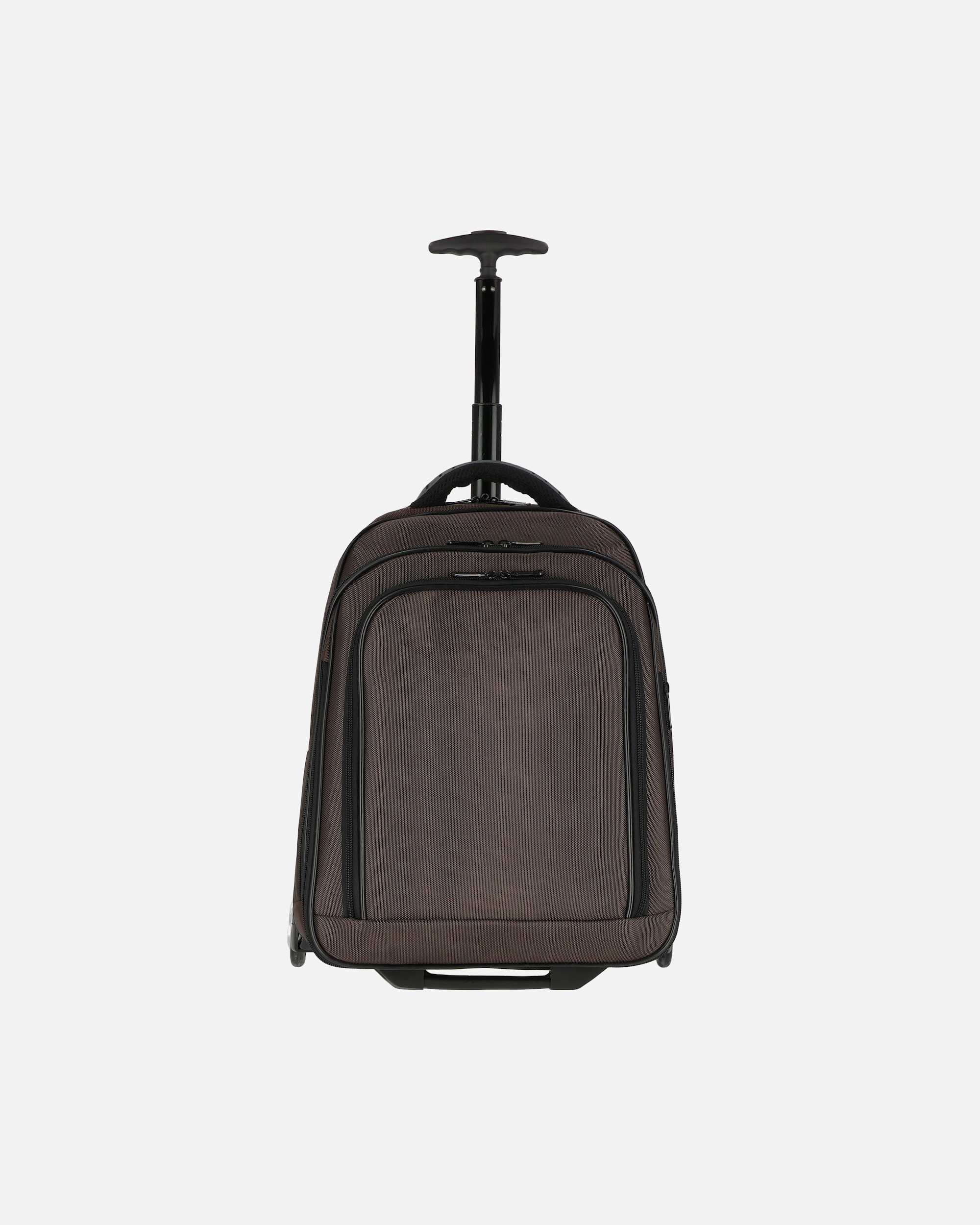 Trolley für Männlich Dermata 2 Rollen Rucksacktrolley 47.5 cm Laptopfach braun