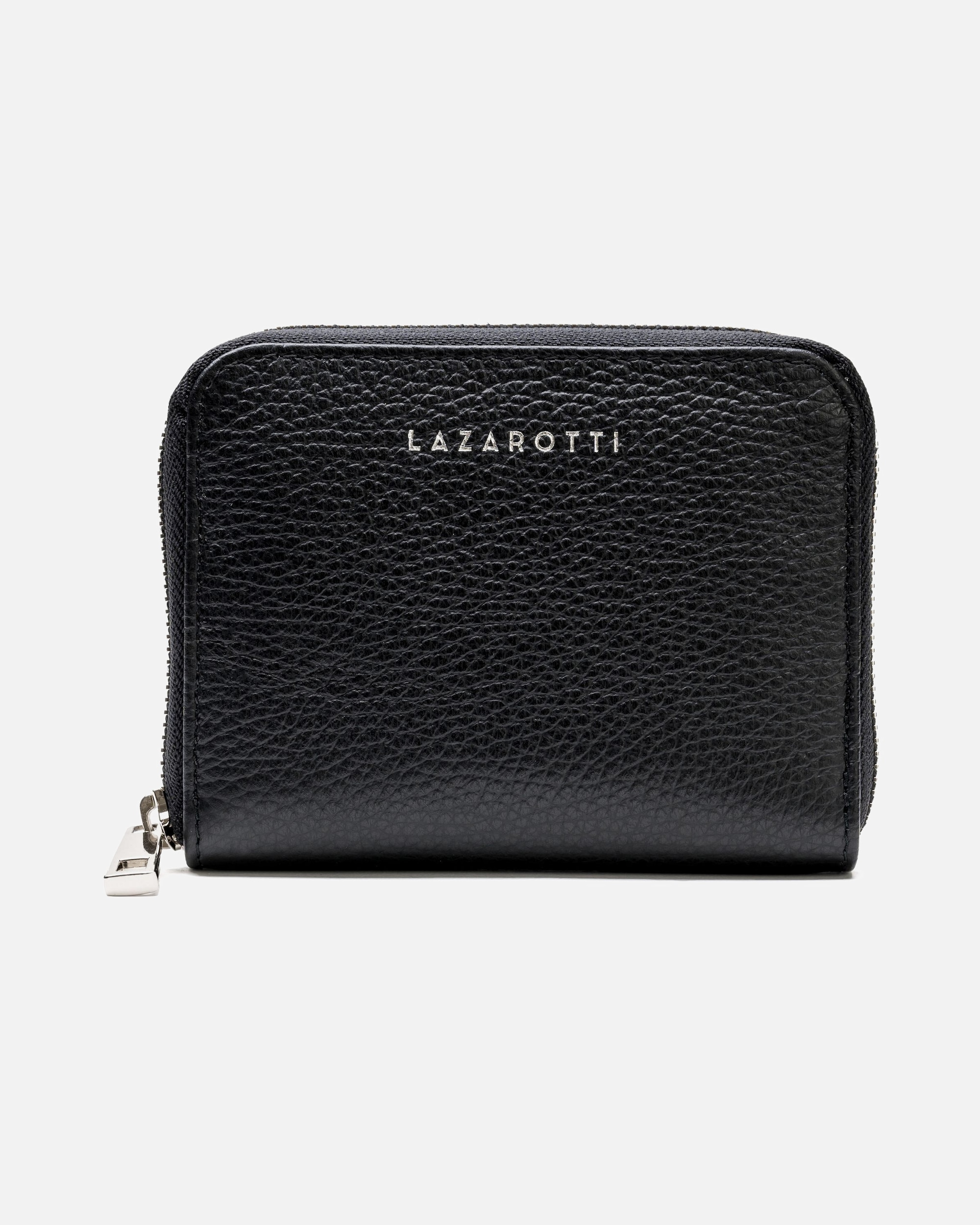 Portemonnaie für Weiblich Lazarotti Milano Leather Damengeldbörse black