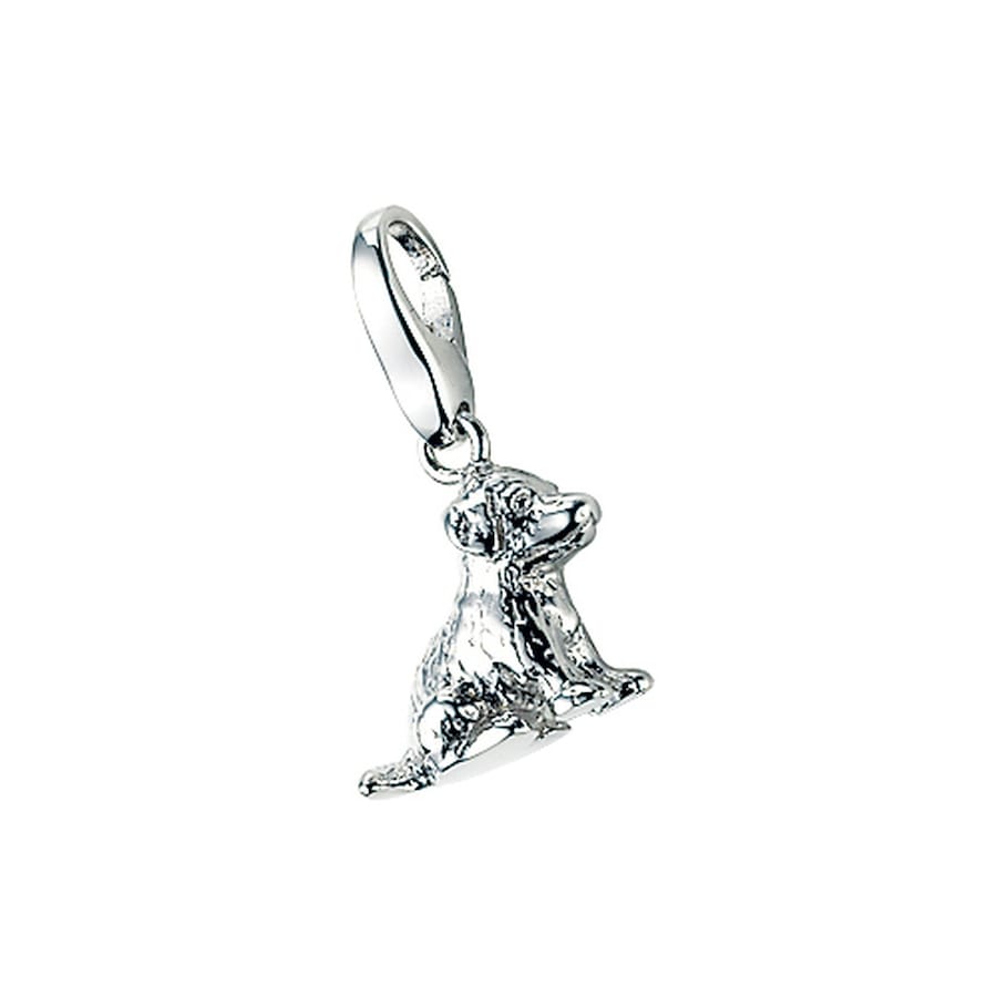 Giorgio Martello Milano Charm Hund sitzend, Silber 925 Onesize Damen