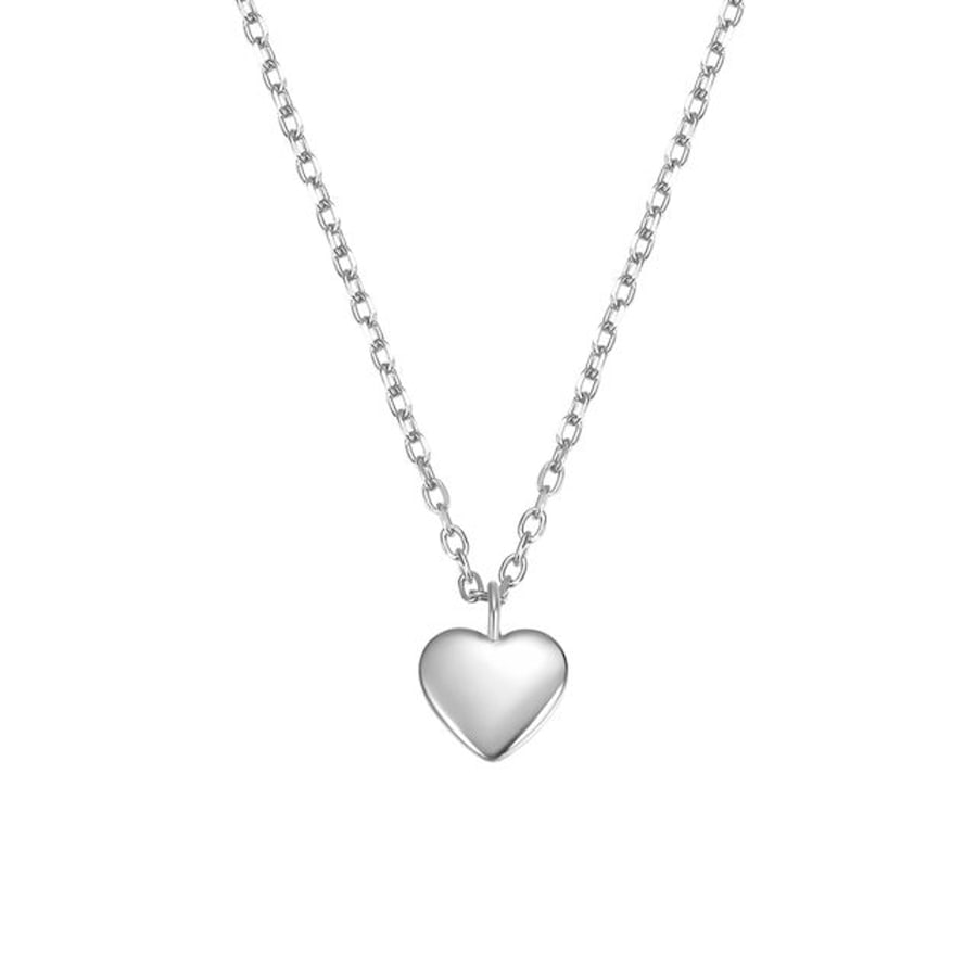 Hey Happiness Liebesherz Halskette, 925er Sterlingsilber Silber Damen