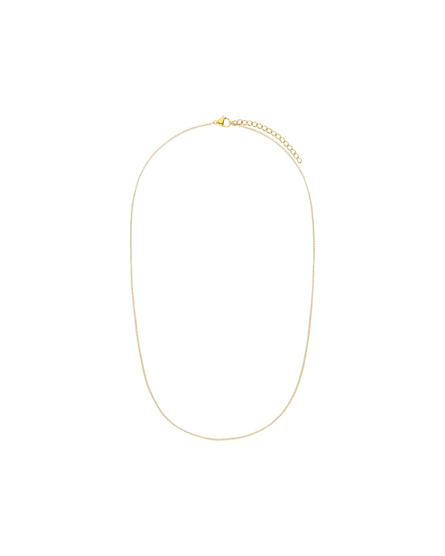 Lucardi Halskette Stahl Gold - 60.0