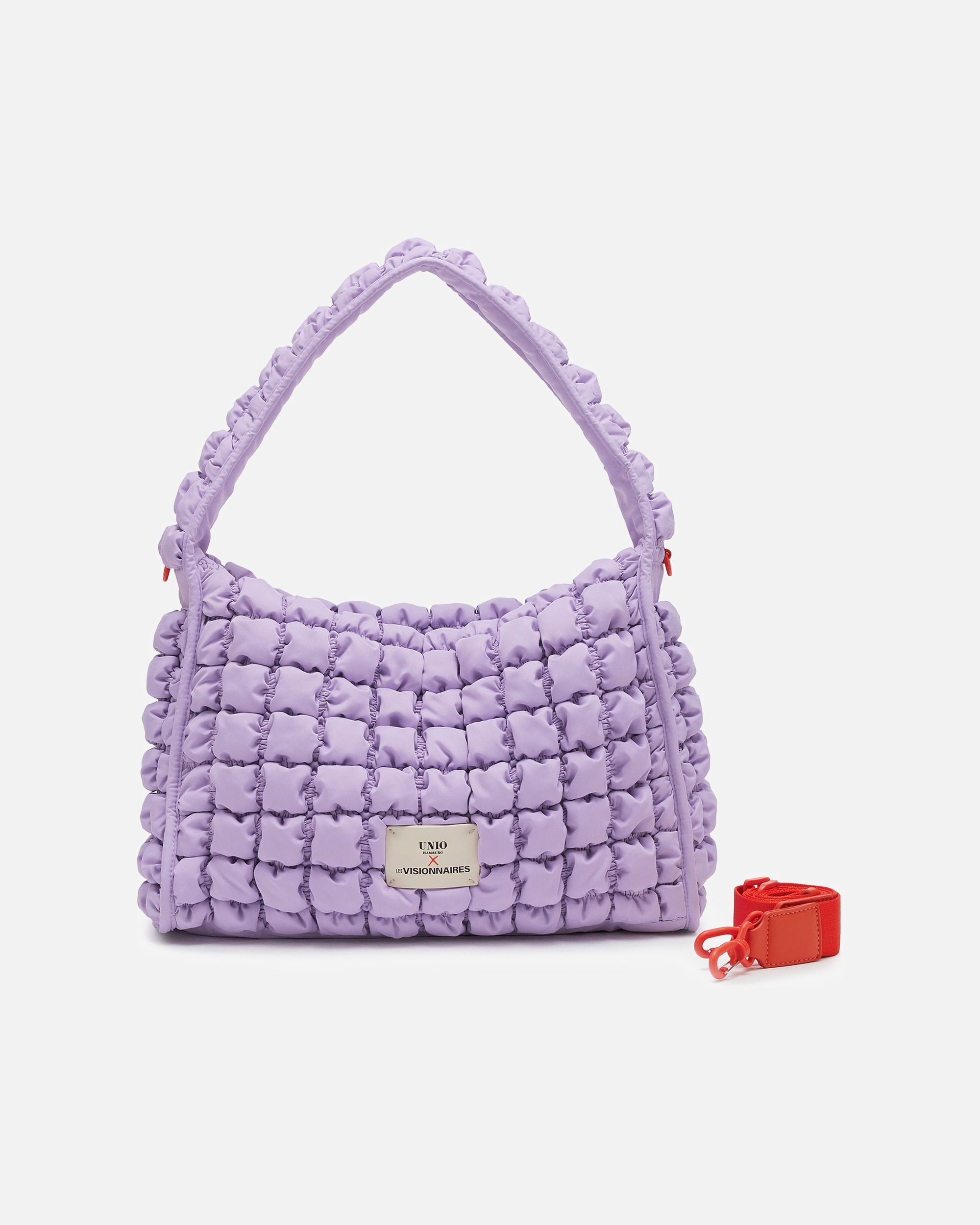 Clutch für Weiblich LES VISIONNAIRES Default Brand Line Unio Hobo Schultertasche lilac