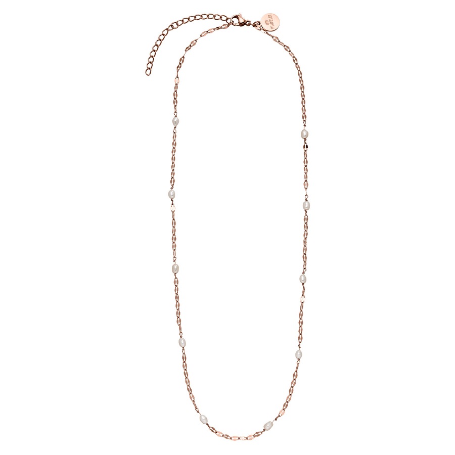Purelei Delicate Pearl Kette 100% Edelstahl Rosegold