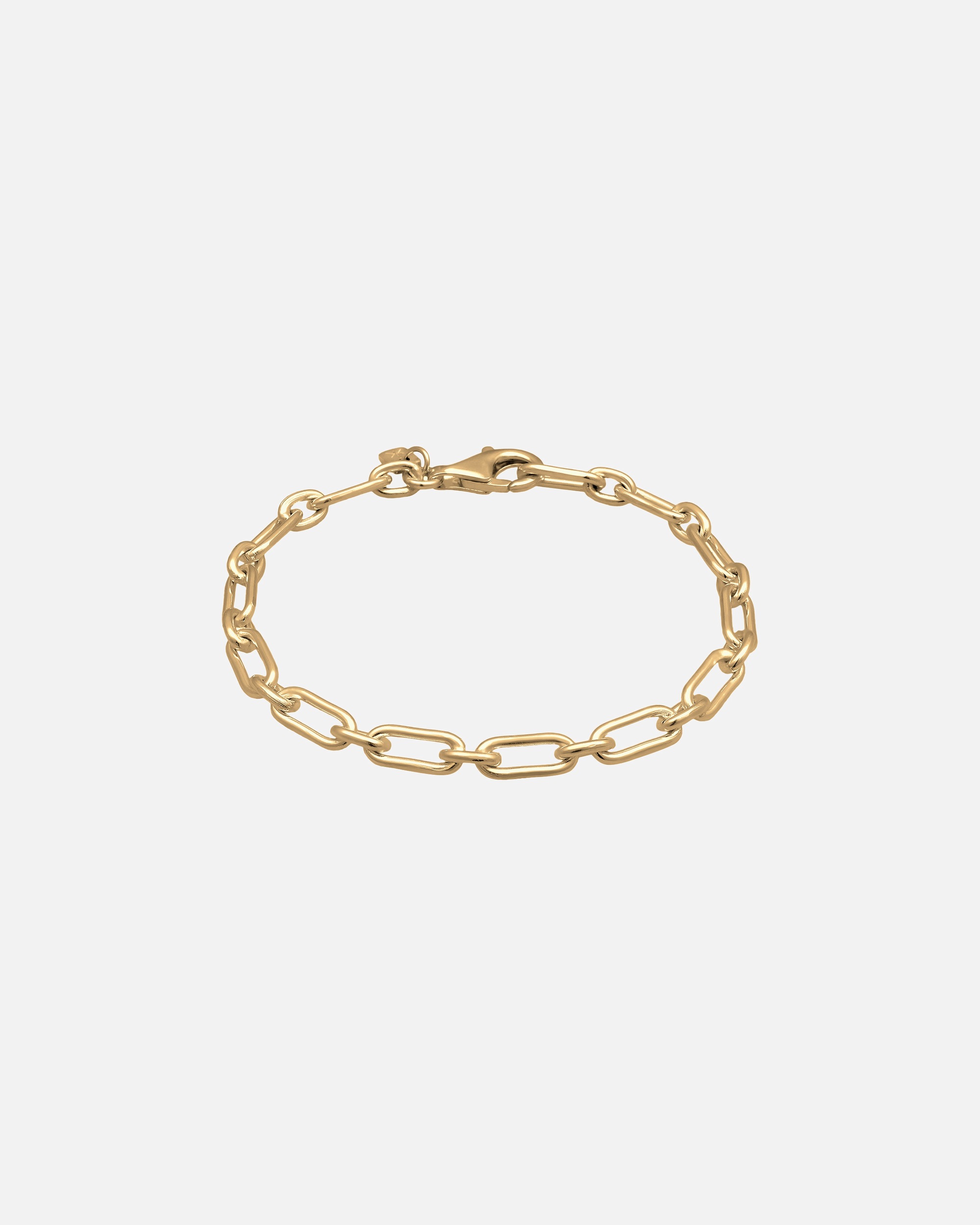 Armband für Männlich KUZZOI Gliederkette Modern Oval 925 Sterling Silber 21