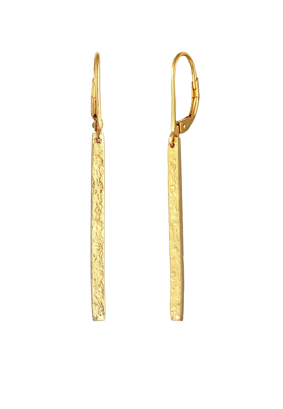 Elli Hänger Stab Geo Antike Vintage Look 925er Silber goldfarben Damen